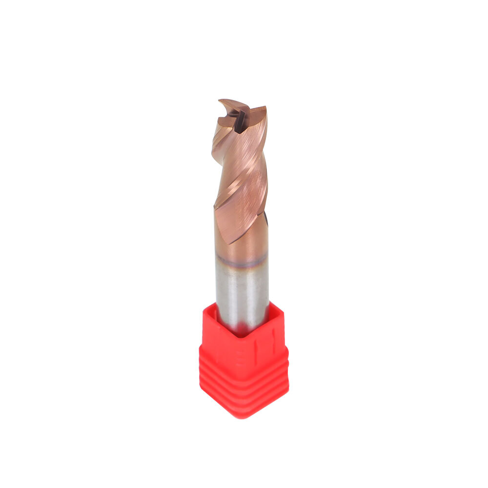 1/2″ 3 Flute 37° Helix Carbide End Mill For Aluminum – Square End – ZRN Coated