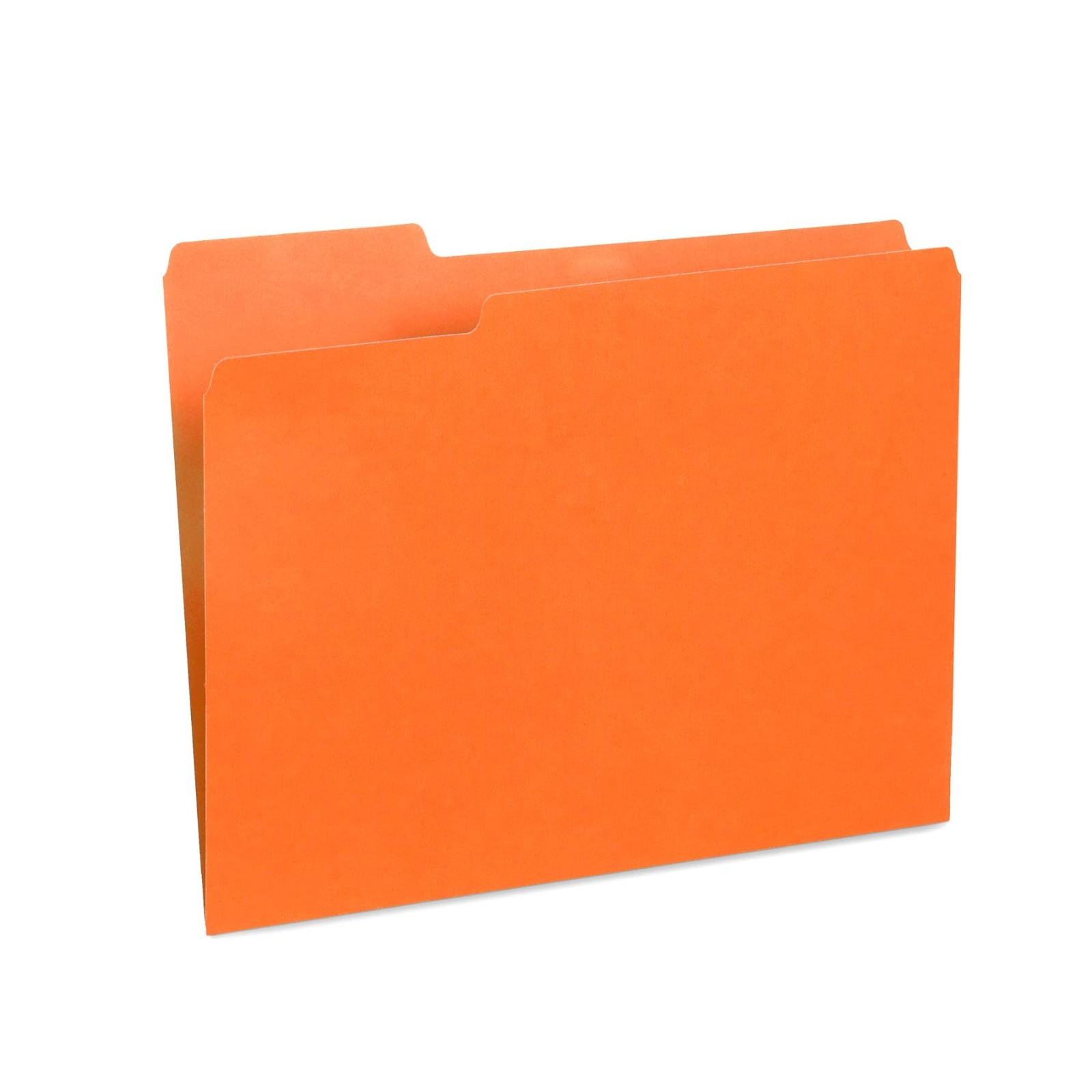 200 Letter Size File Folders – 1/3 Cut Tab, Durable 11pt Paper, Orange – Office