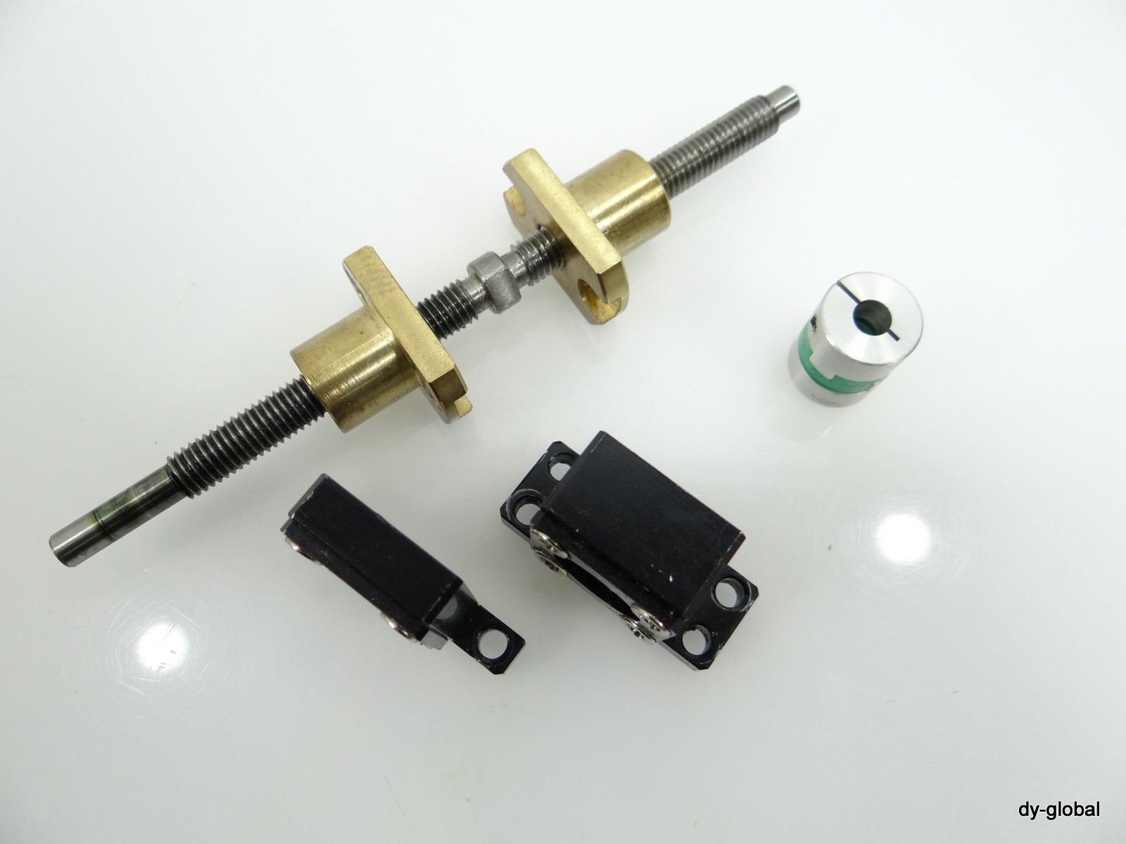 Made ATM08+145mm Used Right/Left Helix TM Screw with support coupling unit