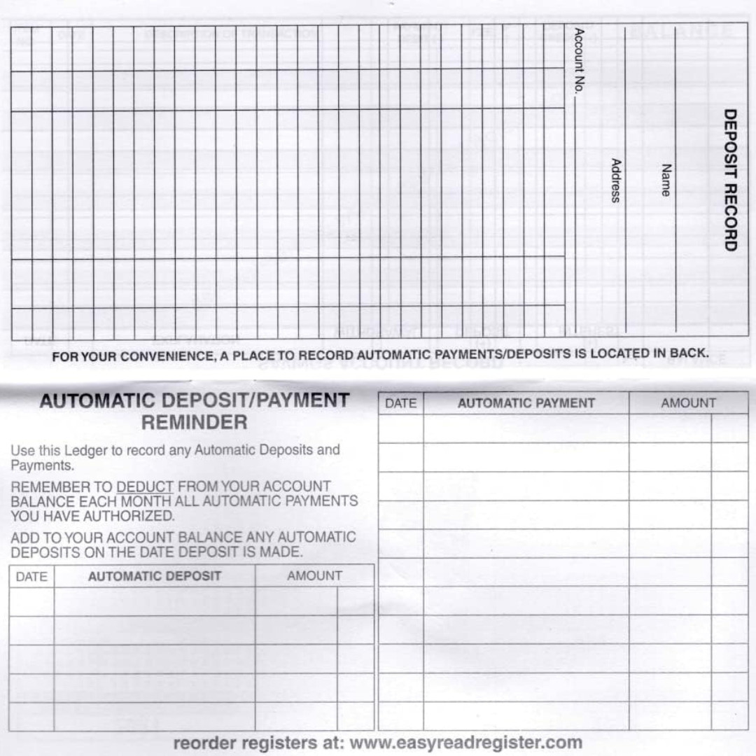 12 Checkbook Transaction Registers 2025-2026-2027 Calendars Check Book Bank …