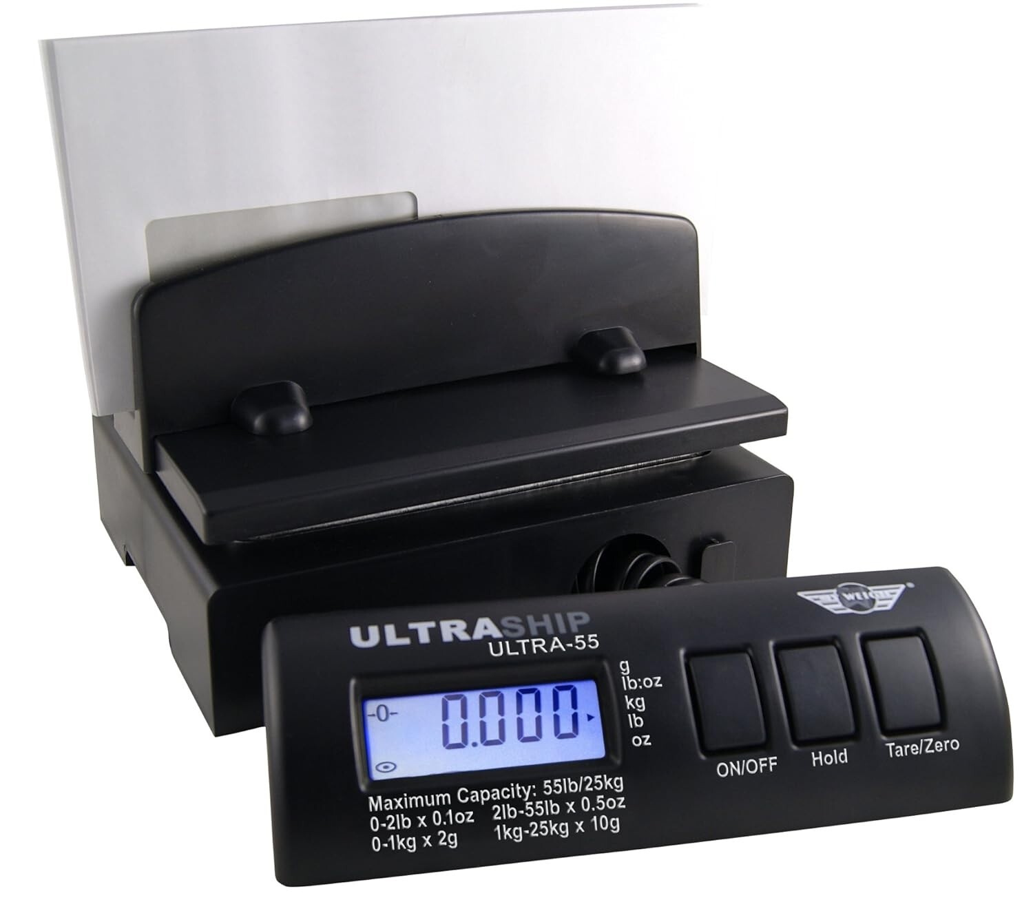 My Weigh Ultraship 55 Postal Scale Black with Power Supply Adapter SCMULTRA55BK