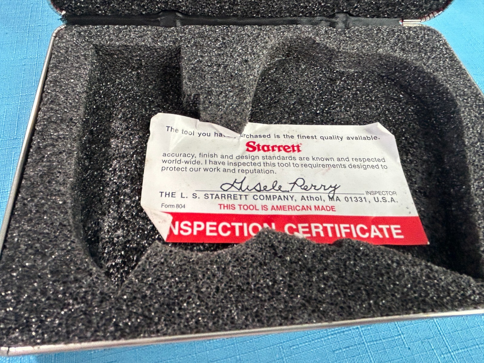 Starrett 1015BZ ~ 1015B-441 Portable Handle Dial Indicator Thickness Gage Machi