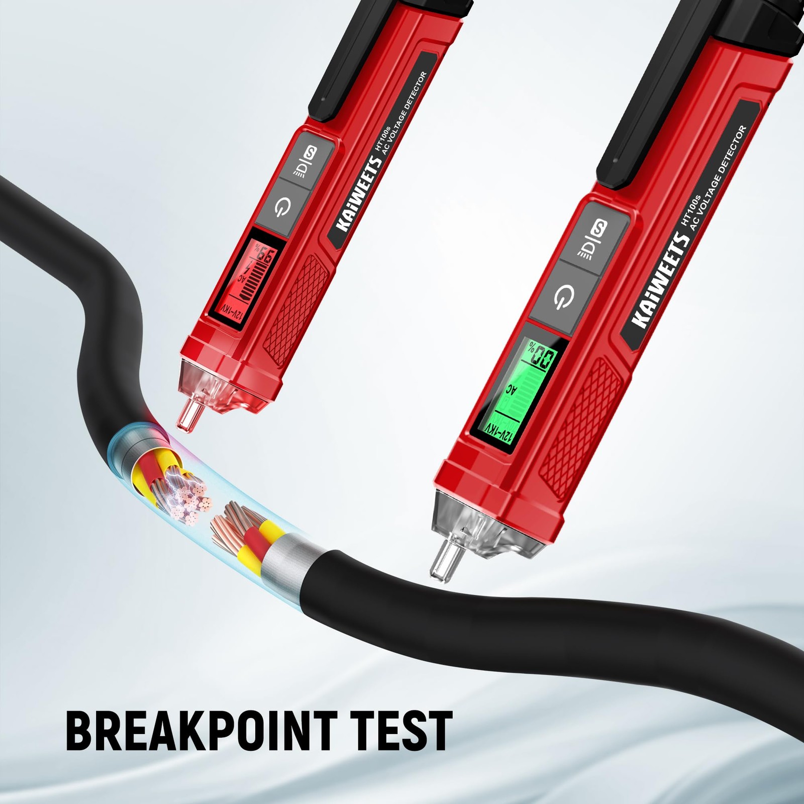 KAIWEETS Voltage Tester/Non-Contact Voltage Tester with Signal Percentage, Du…