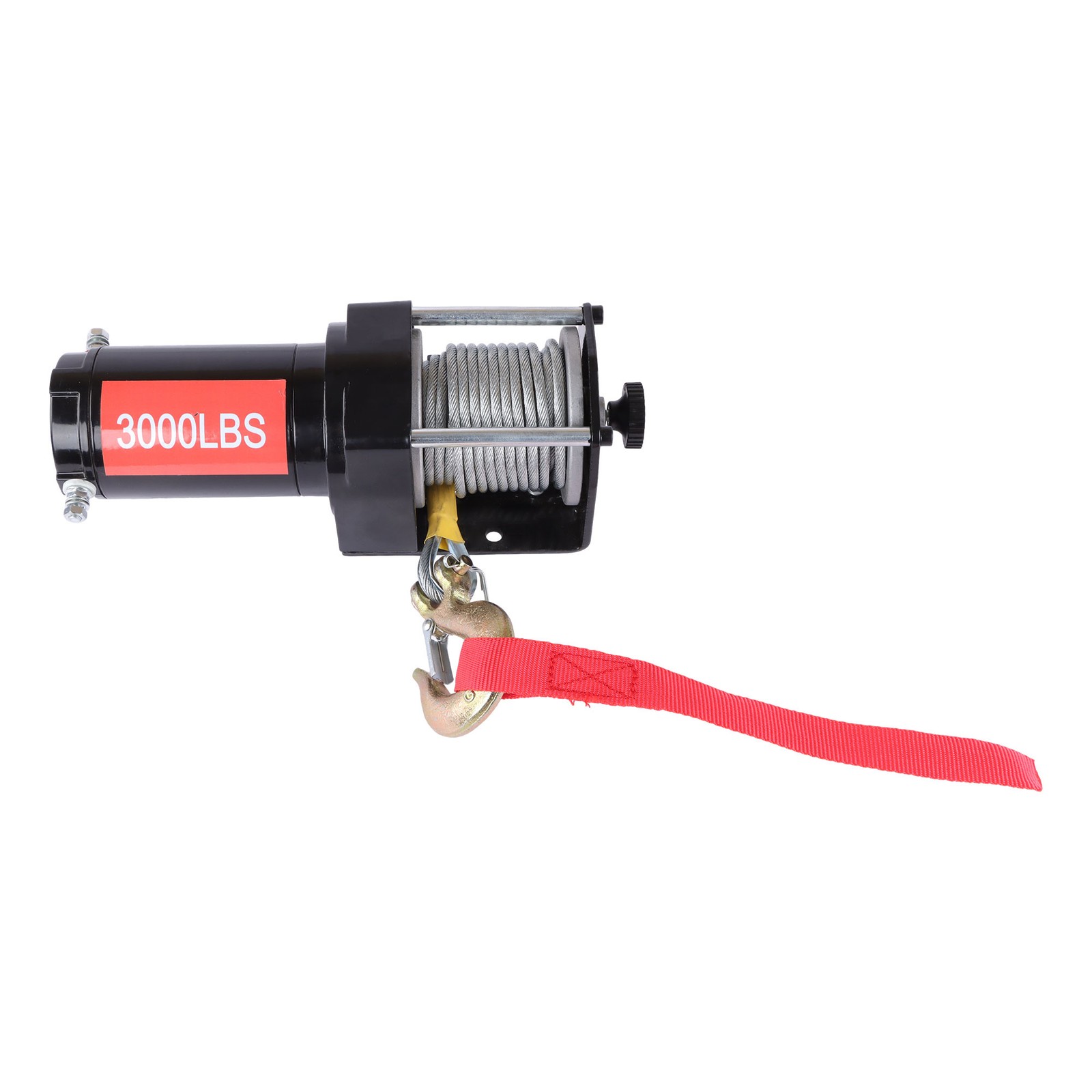 3000lb 32ft Steel Cable Electric Winch 12VDC/1.3HP Copper Motor 135:1 Gear Ratio
