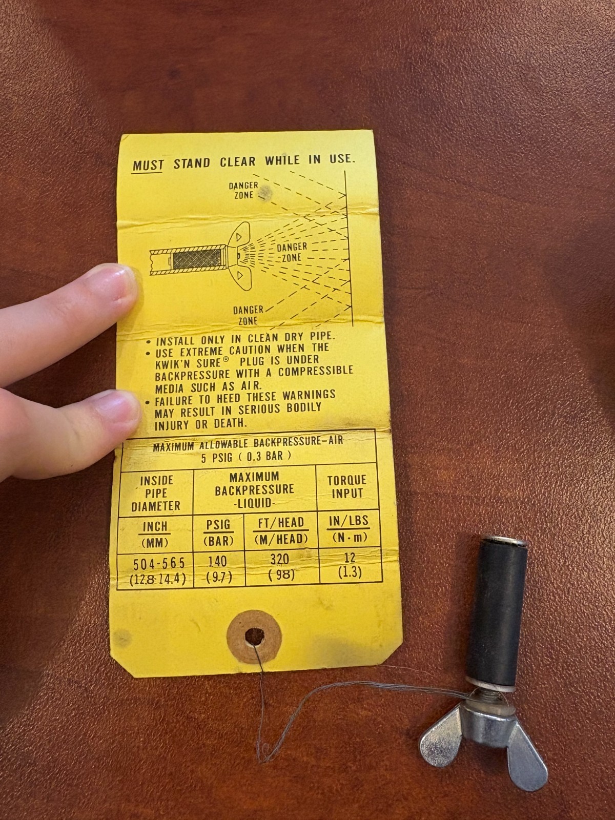 Cherne Kwik ‘N Sure 1/2 in. (12.7mm) Mechanical Plug