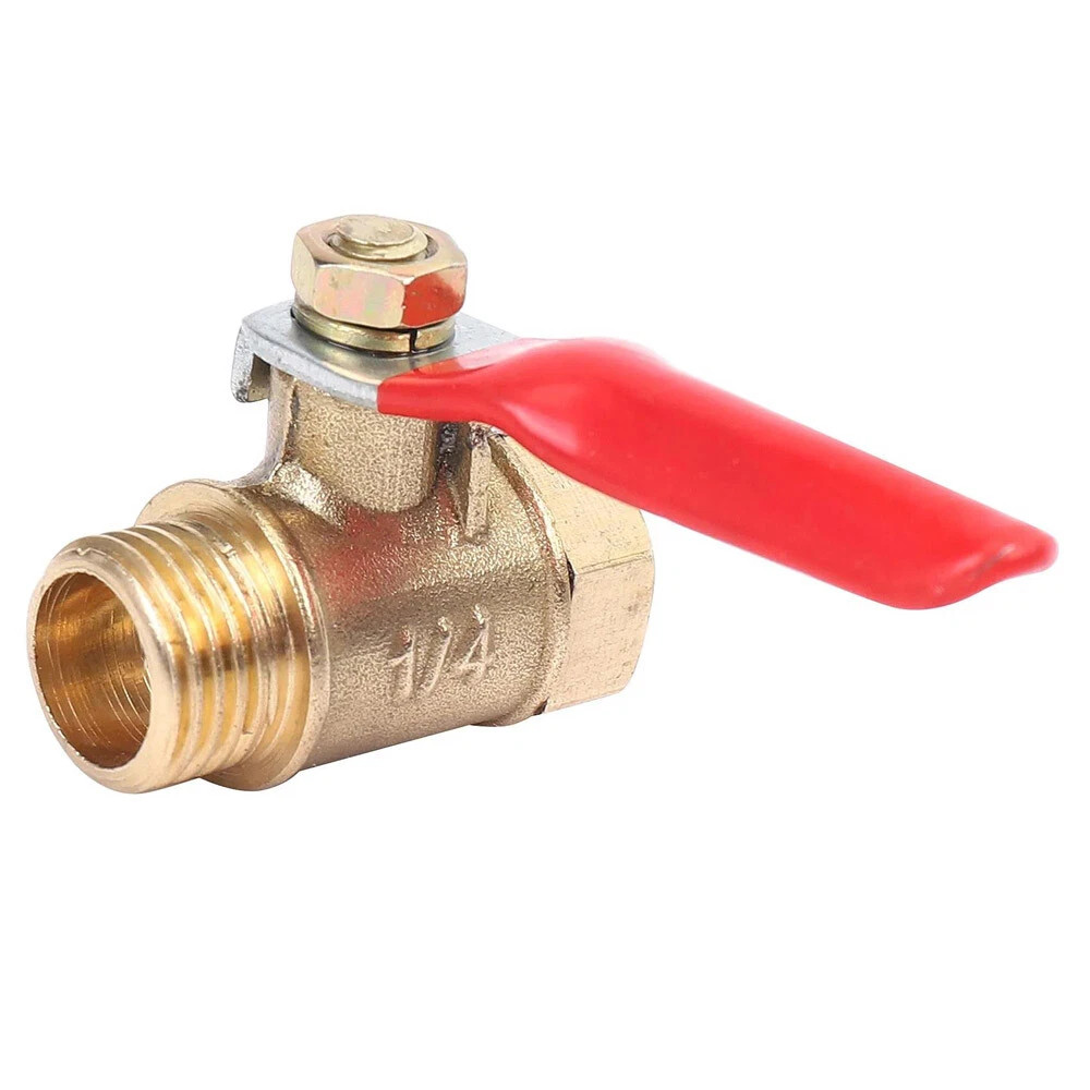 4PCS 1/4″ Male Female NPT Brass Ball Valve Water Air Tank Drain Shut Off USA