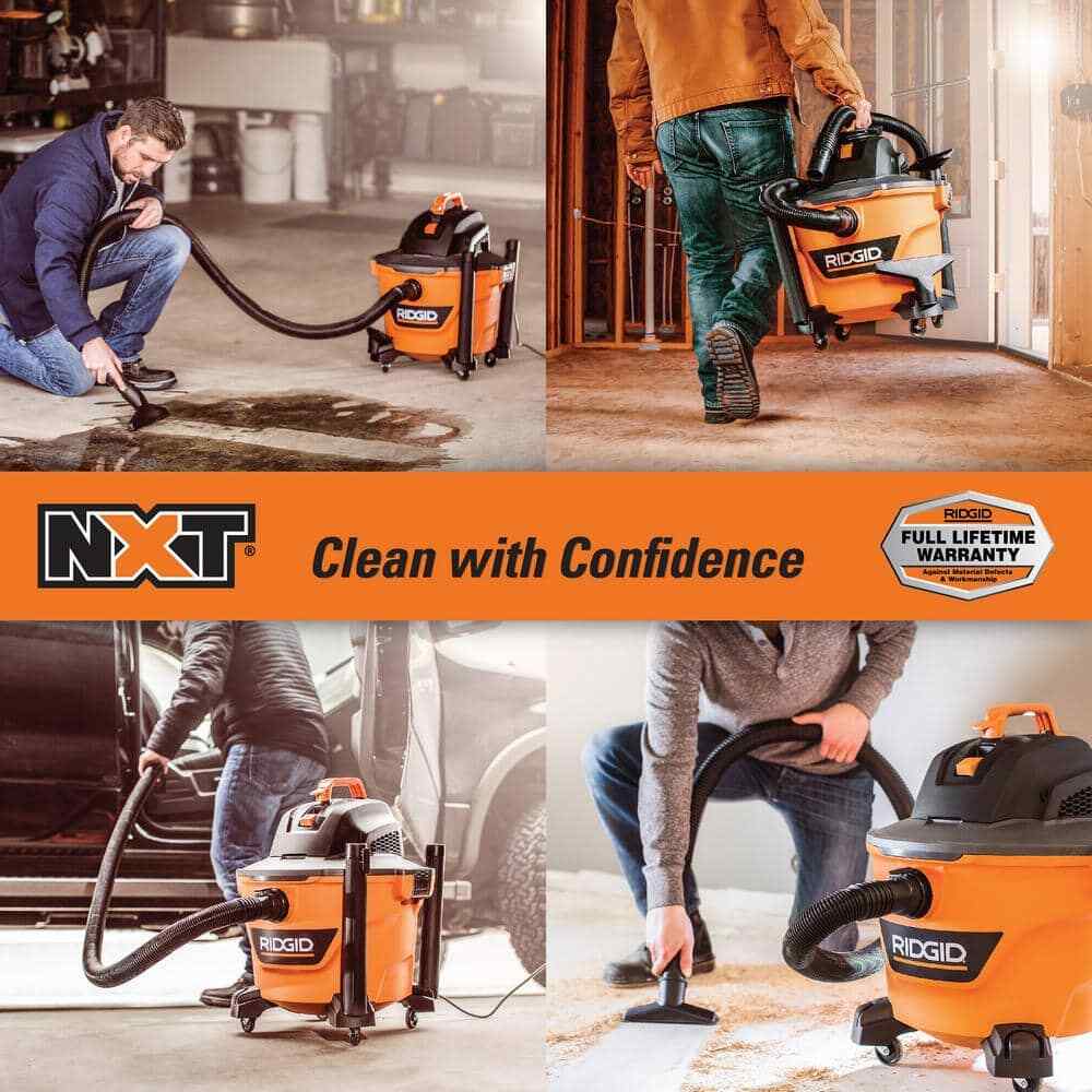 RIDGID 9 Gallon 4.25 Peak HP NXT Shop Vacuum Wet Dry Vac w/General Debris Filter