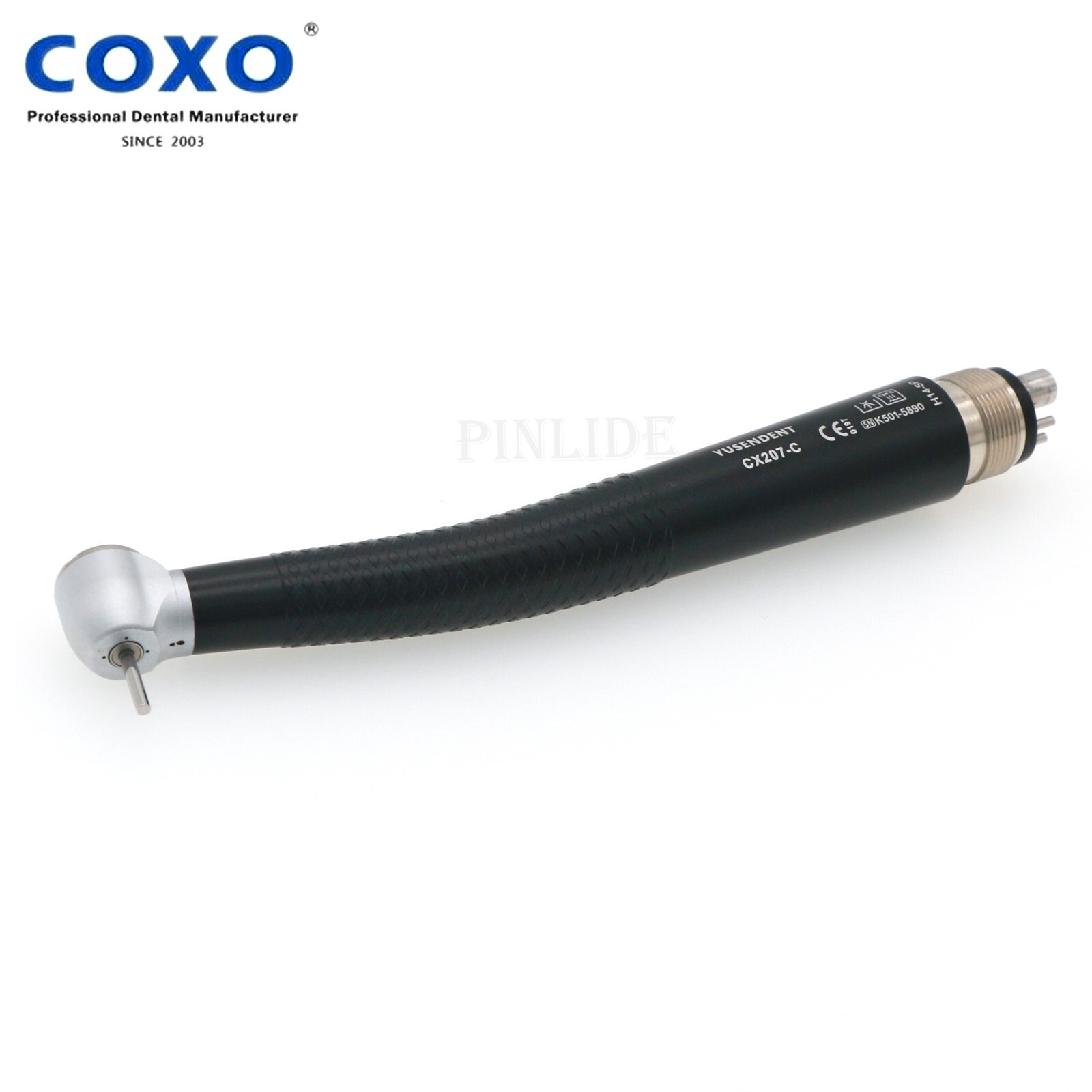 US COXO Dental High Speed Colorful Handpiece CX207-C Air Turbine 4 Holes M4 Blue