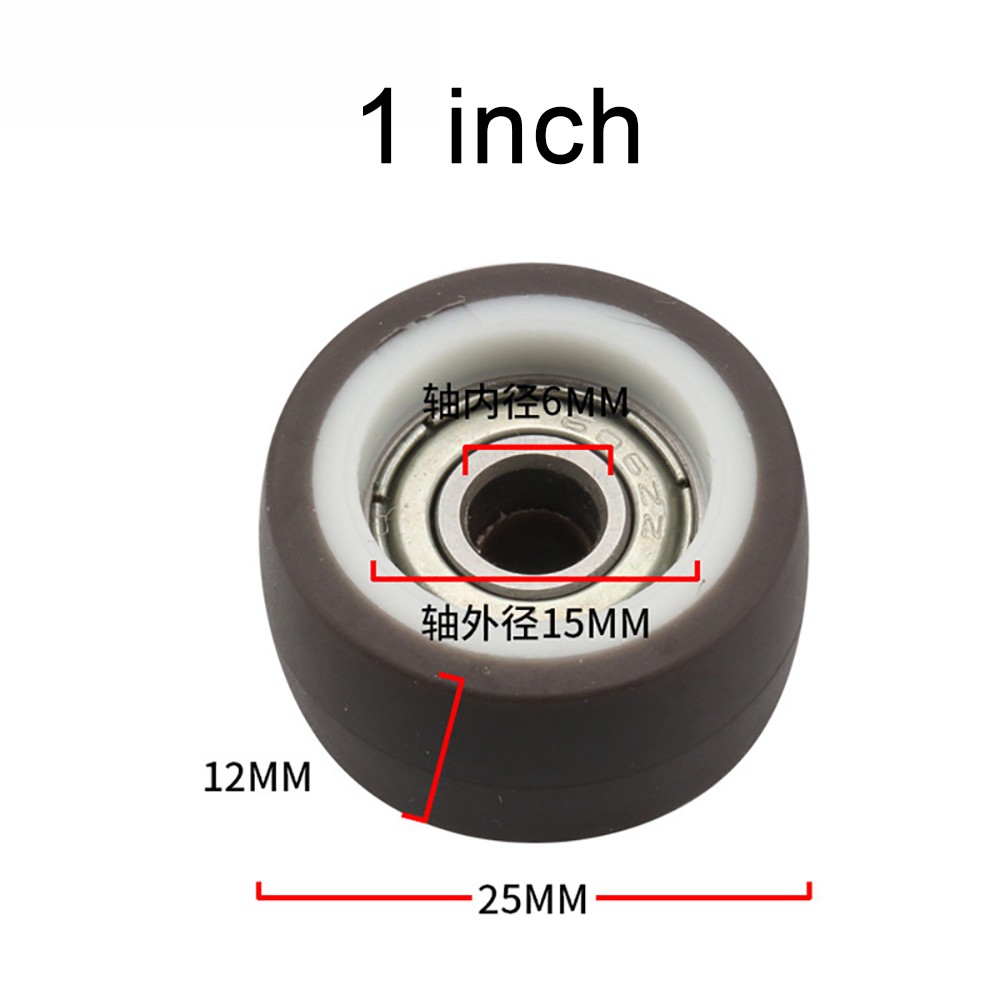 Silent Caster 1/1.5/2/2.5/3 inch Single Wheel TPR Rubber Roller Furniture Wheels
