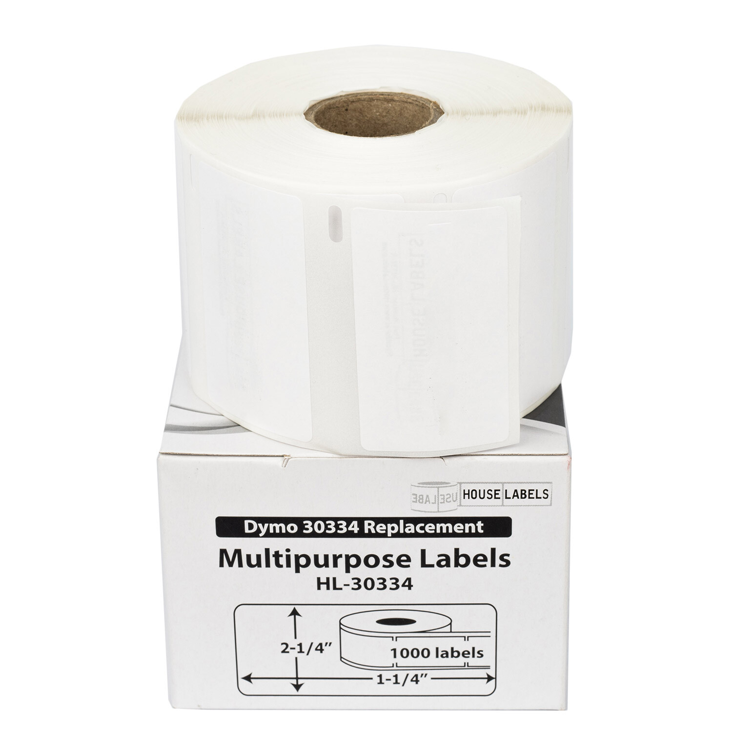 DYMO LW 30334-R : REMOVABLE Multipurpose Labels – (1) Roll of 1000 – FREE SHIP