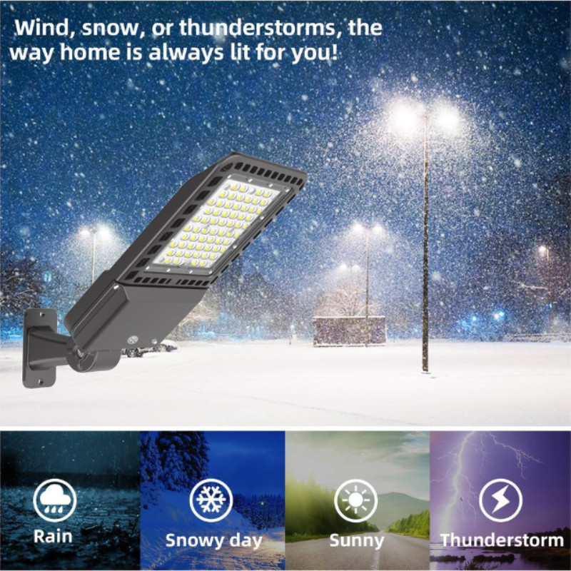 300W LED Parking Lot Pole Light Dusk To Dawn Outdoor Street Area Shoebox Lights