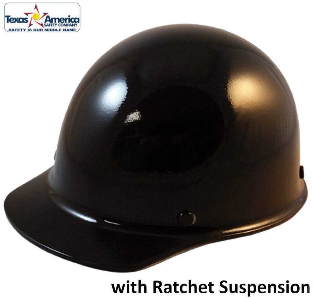 MSA Skullgard Cap Style with Ratchet Suspension – Custom Black