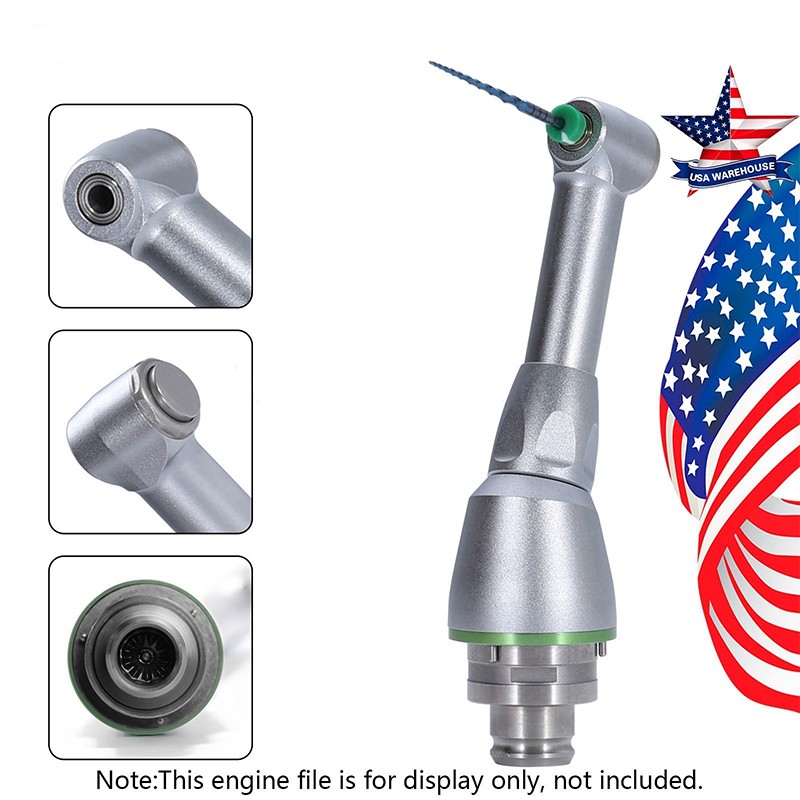 Dental 16:1 Reduction Push Contra Angle Head for Endo Motor Endodontic Handpiece