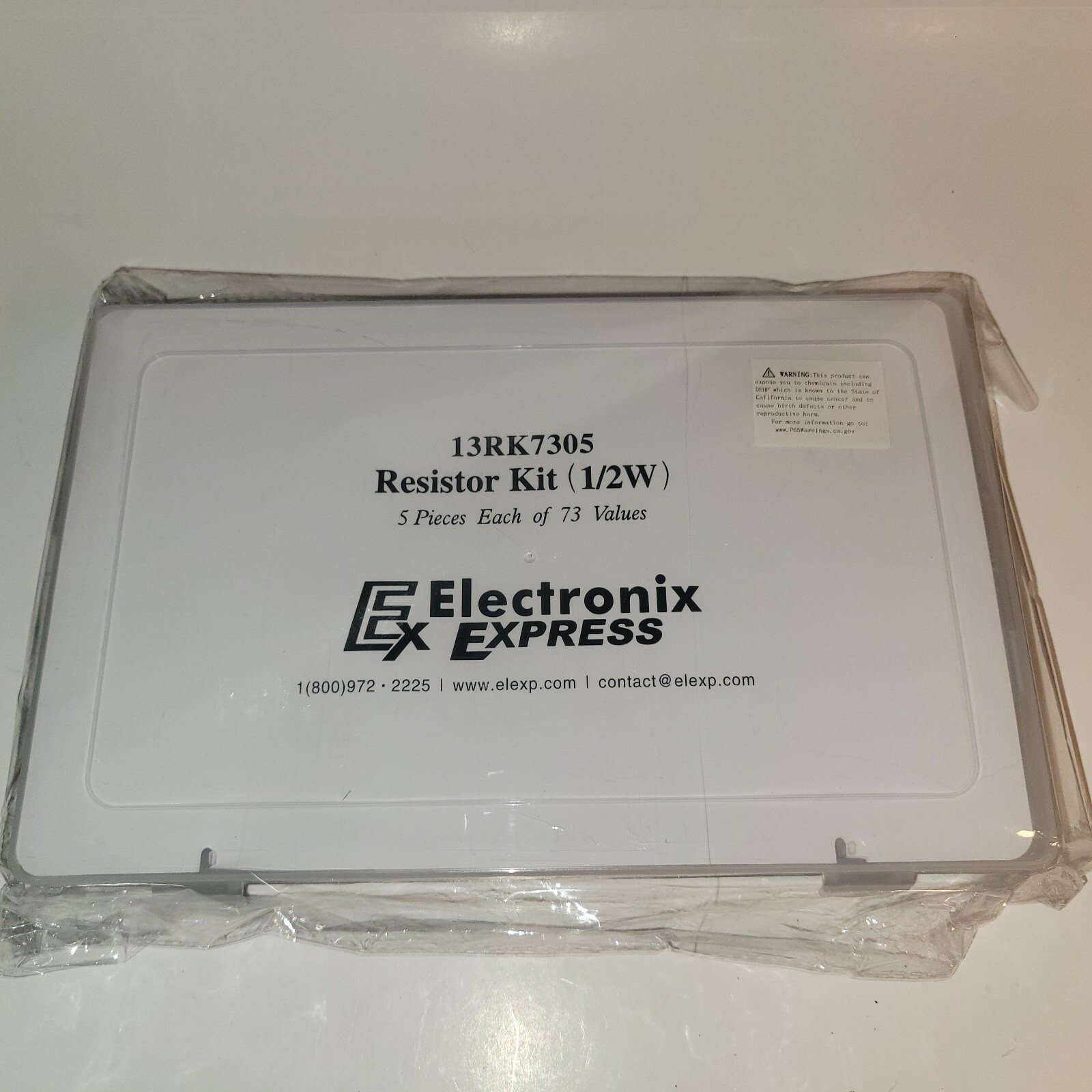 Electronix Express 365 Piece 1/2 Watt Resistor Kit Assortment in Storage Box