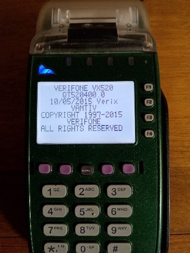 VeriFone VX520 Payment Terminal Credit Card Machine Pre-owned