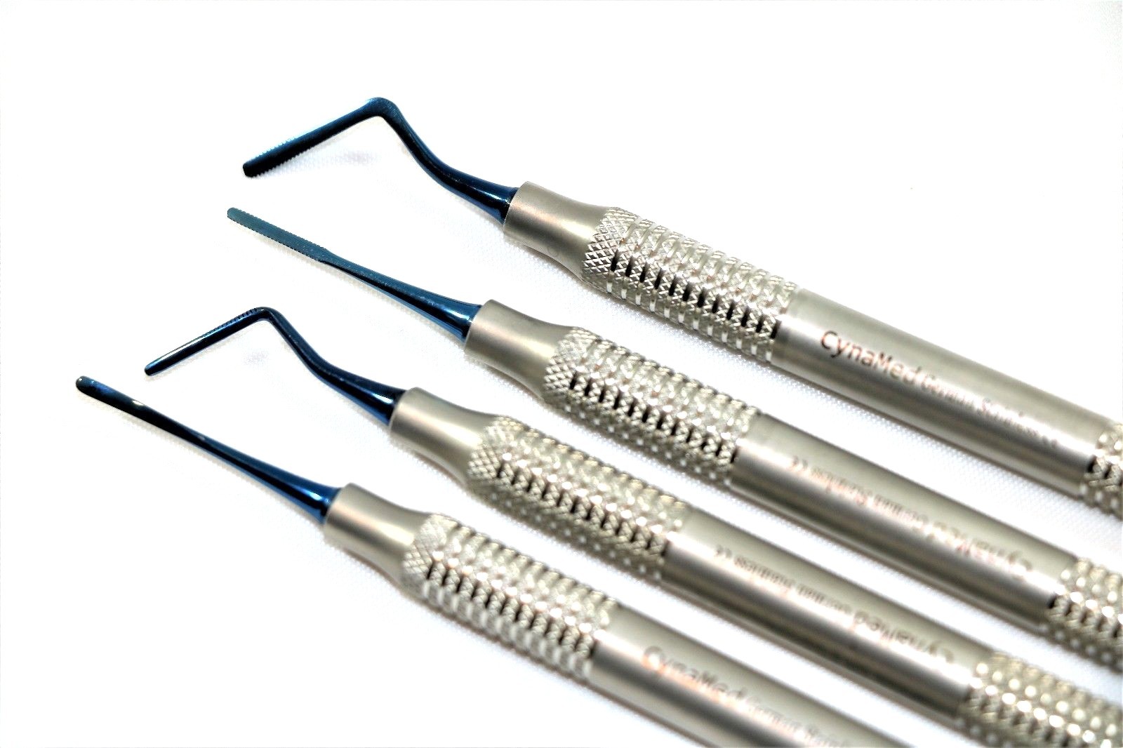 GERMAN Dental Composite Filling Instrument 4pc Set Precise Blue Tip Light Weight