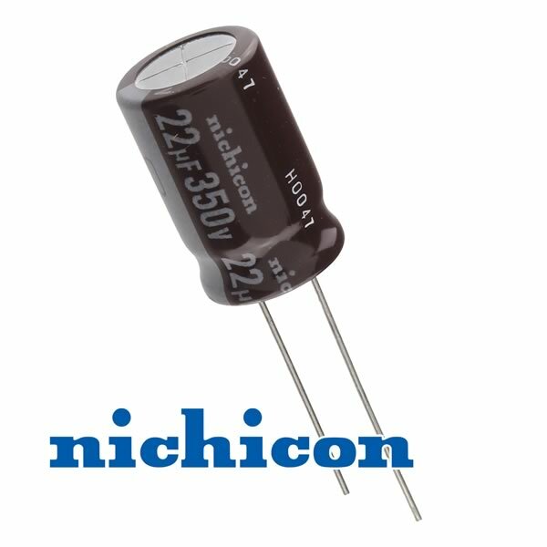 Nichicon 22uF 350V Radial Lead Electrolytic Capacitor USA Seller