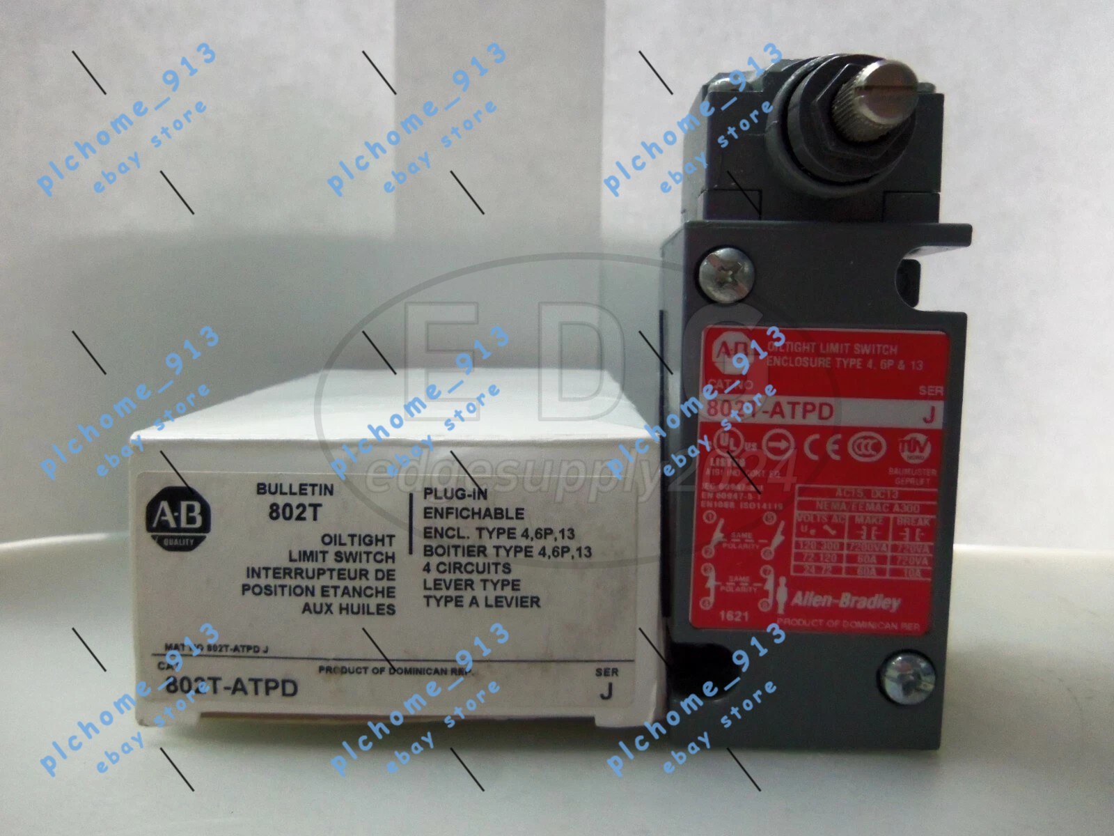 NEW Allen Bradley 802T-ATPD Metal Plug-In Oiltight Limit Switch Lever Type