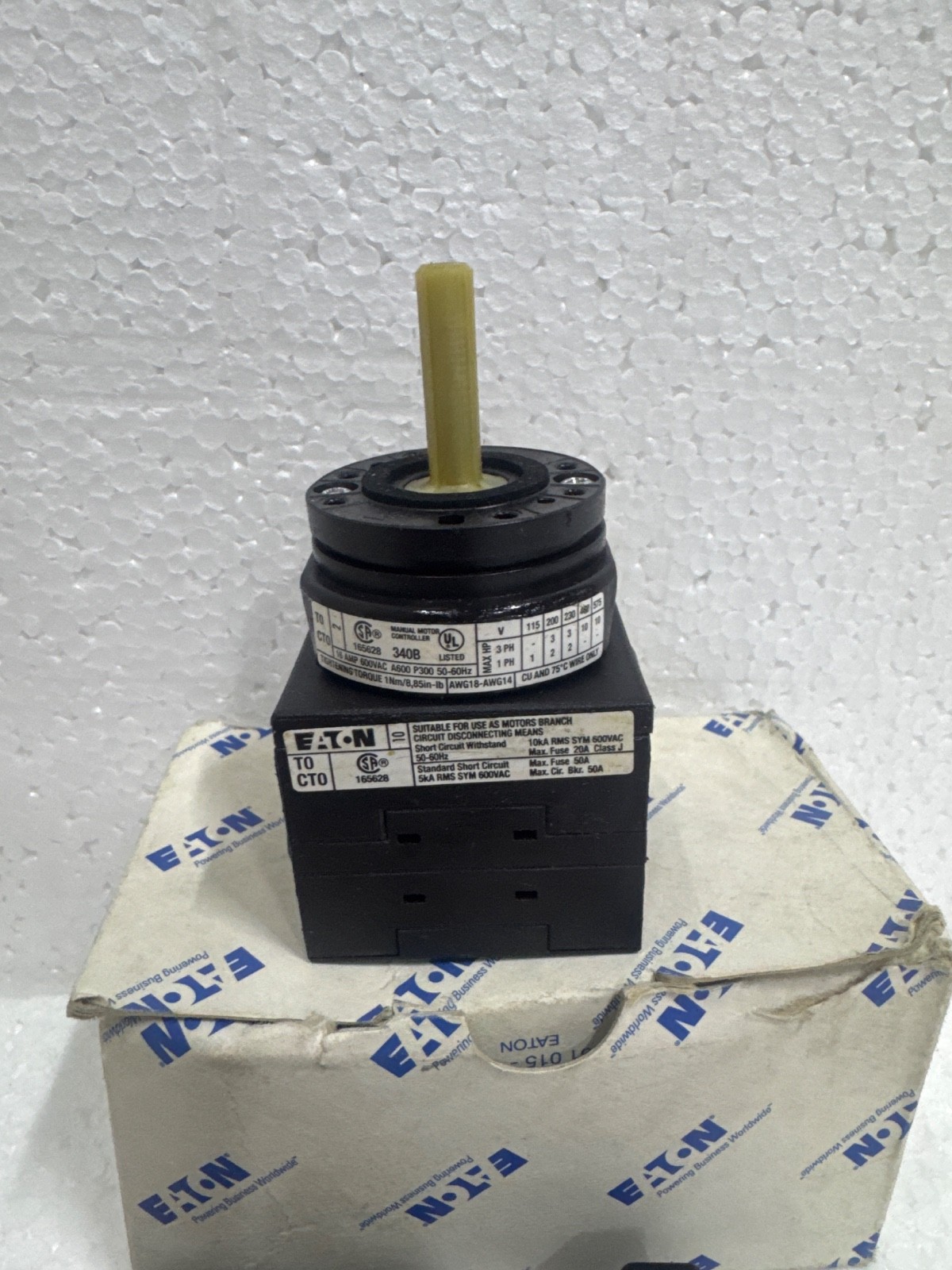 EATON MOELLER T0-3-8007/E voltmeter selector switch