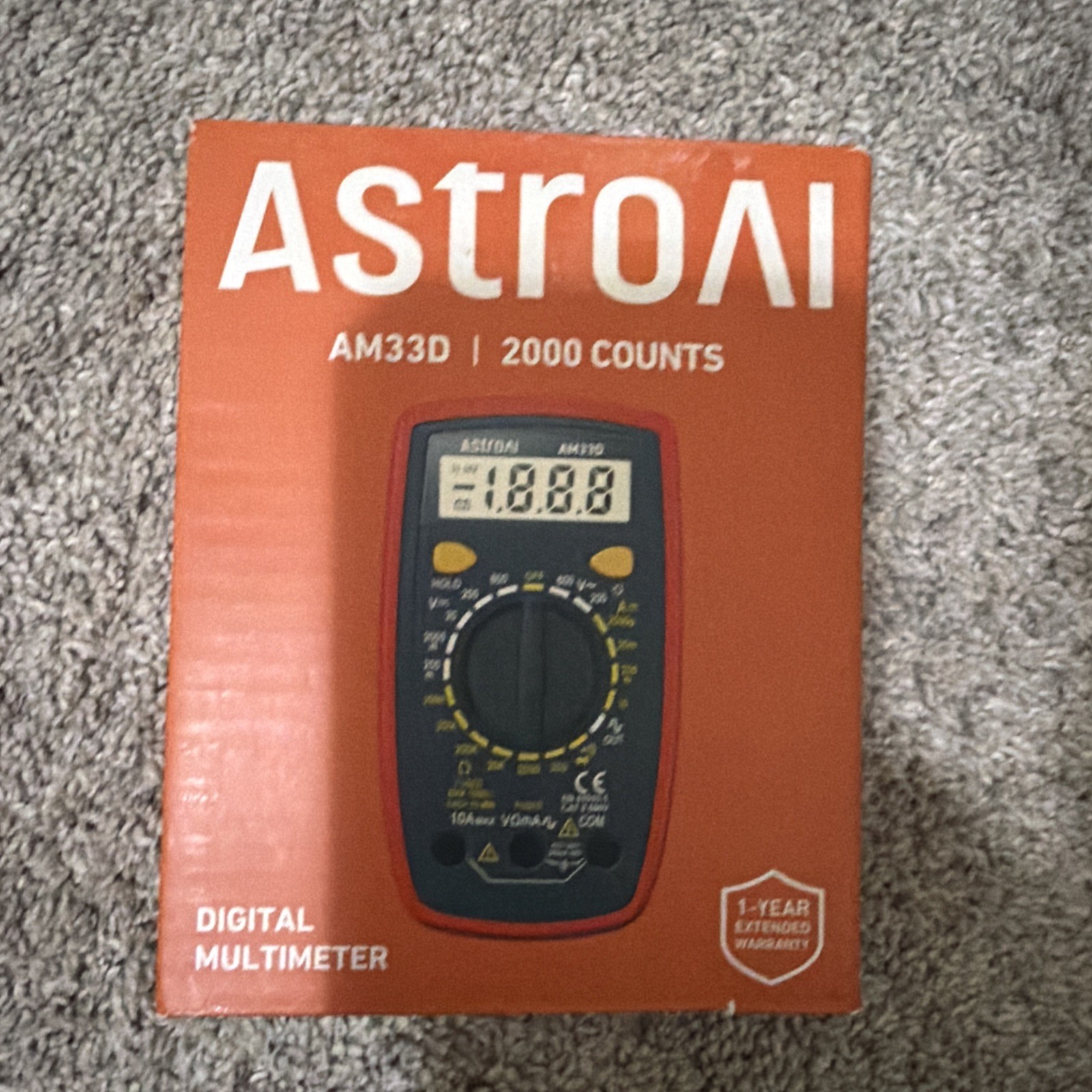 AstroAI Multimeter Tester 2000 Counts Digital With DC AC*(Battery not included)*