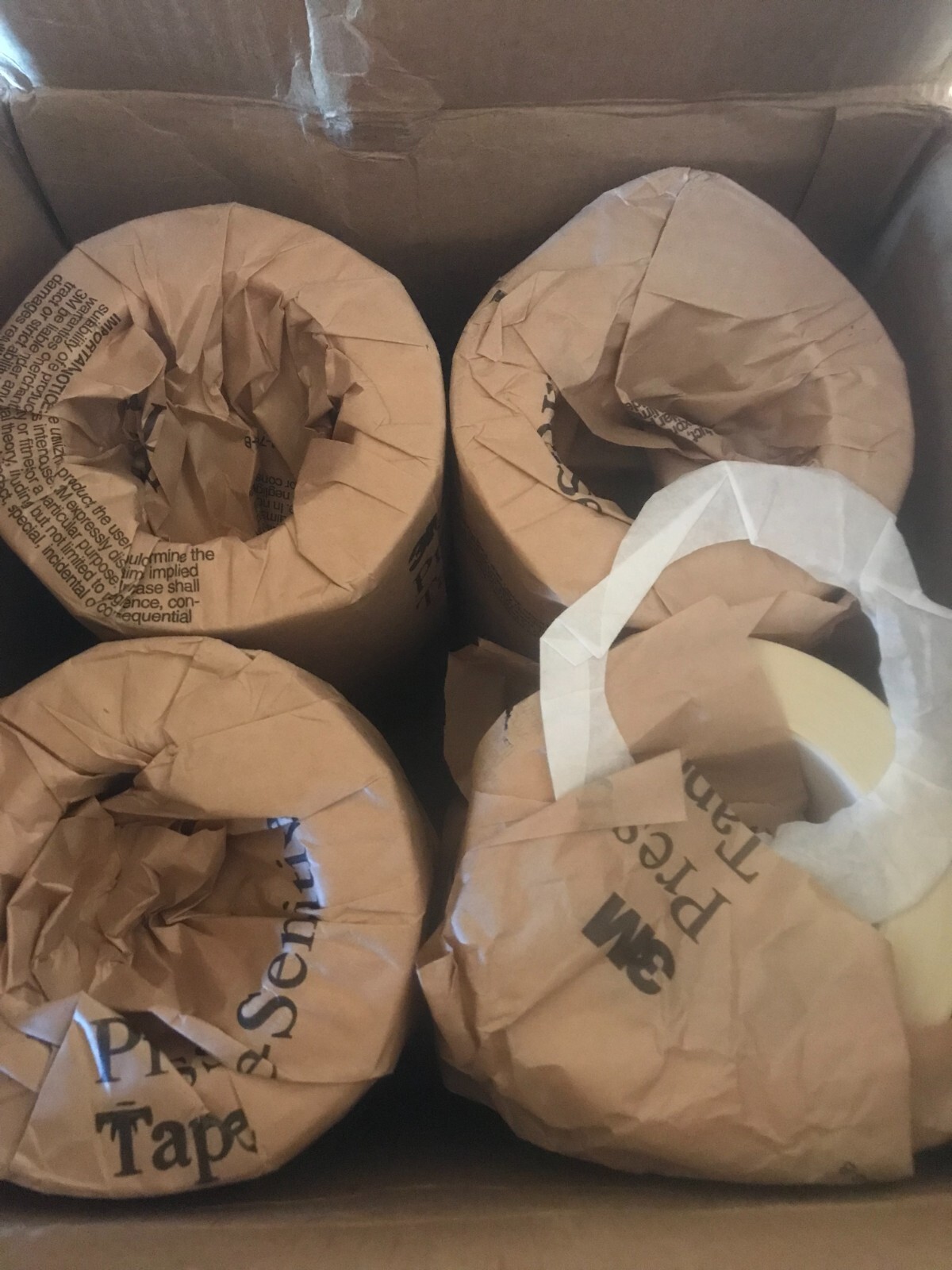3M 855 3 in x 72 yd Hi Temperature Nylon Film Tape 3 IN White