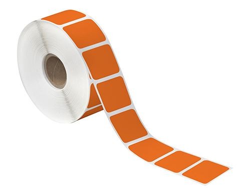 4 x 2″ Orange Thermal Transfer Labels-3,000 Labels per Roll-4 per Roll