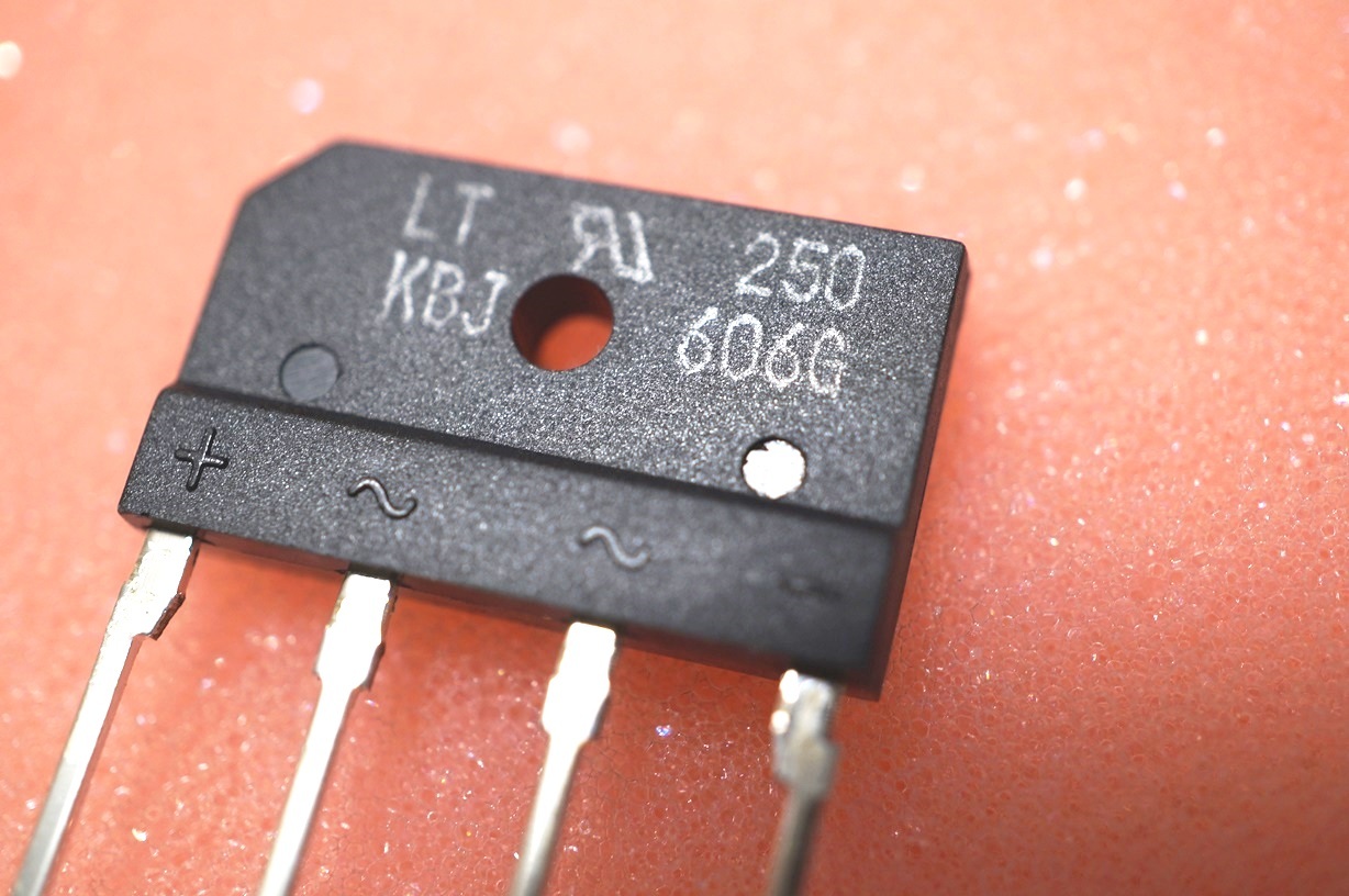 Lot of 2 – Liteon Semi Bridge rectifier KBJ-606G KBU-606 600V 6A KBJ606G
