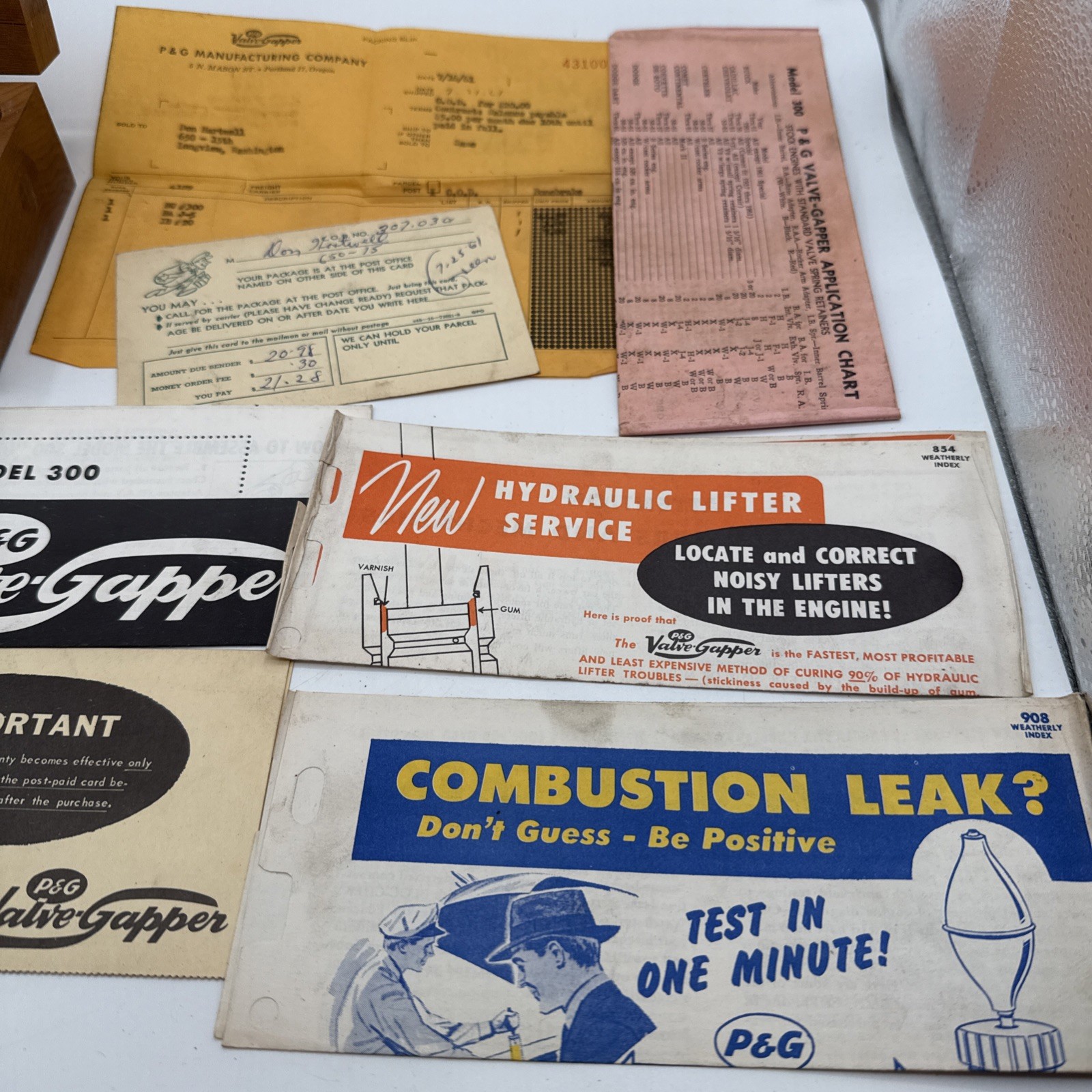 P And G Valve Gapper Model 300 Comes With All Original Paperwork!