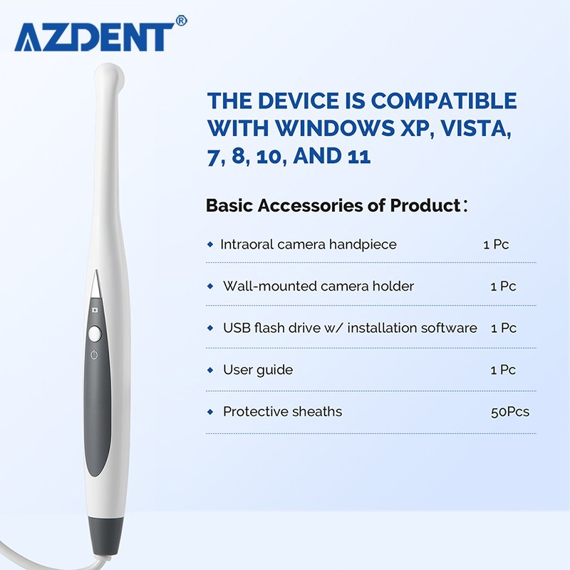 FDA Dental Intraoral Camera LED Automatic Imaging Intra Oral Endoscope USB 2.0