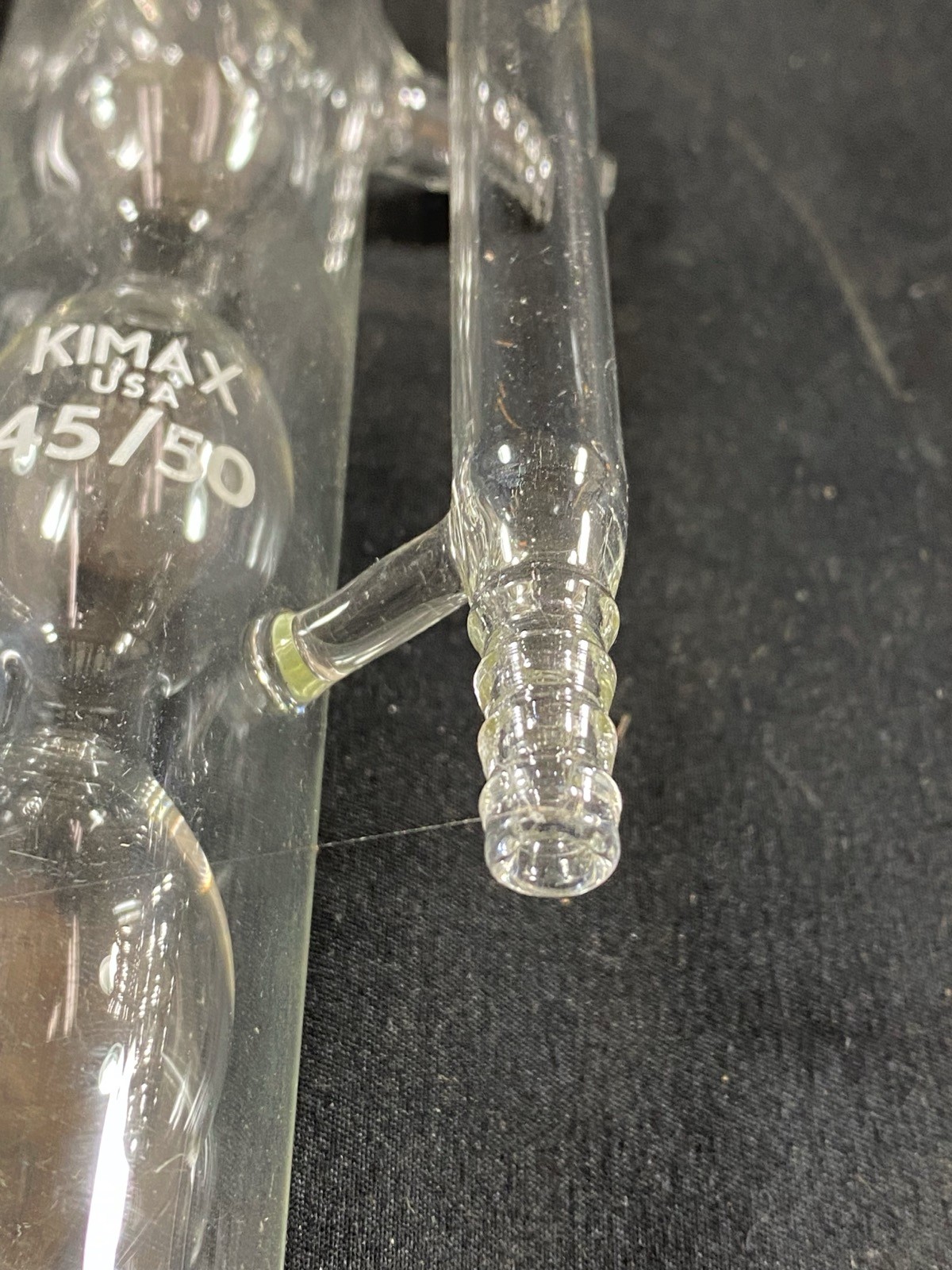KIMBLE KIMAX Glass Three Bulb Allihn Reflux Condenser With 45/50 Joint