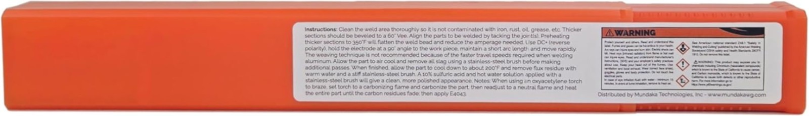 Aluminum E4043 Stick Electrode Rod 3/32″ x 14″ – 0.5 Lb = 26 Rods