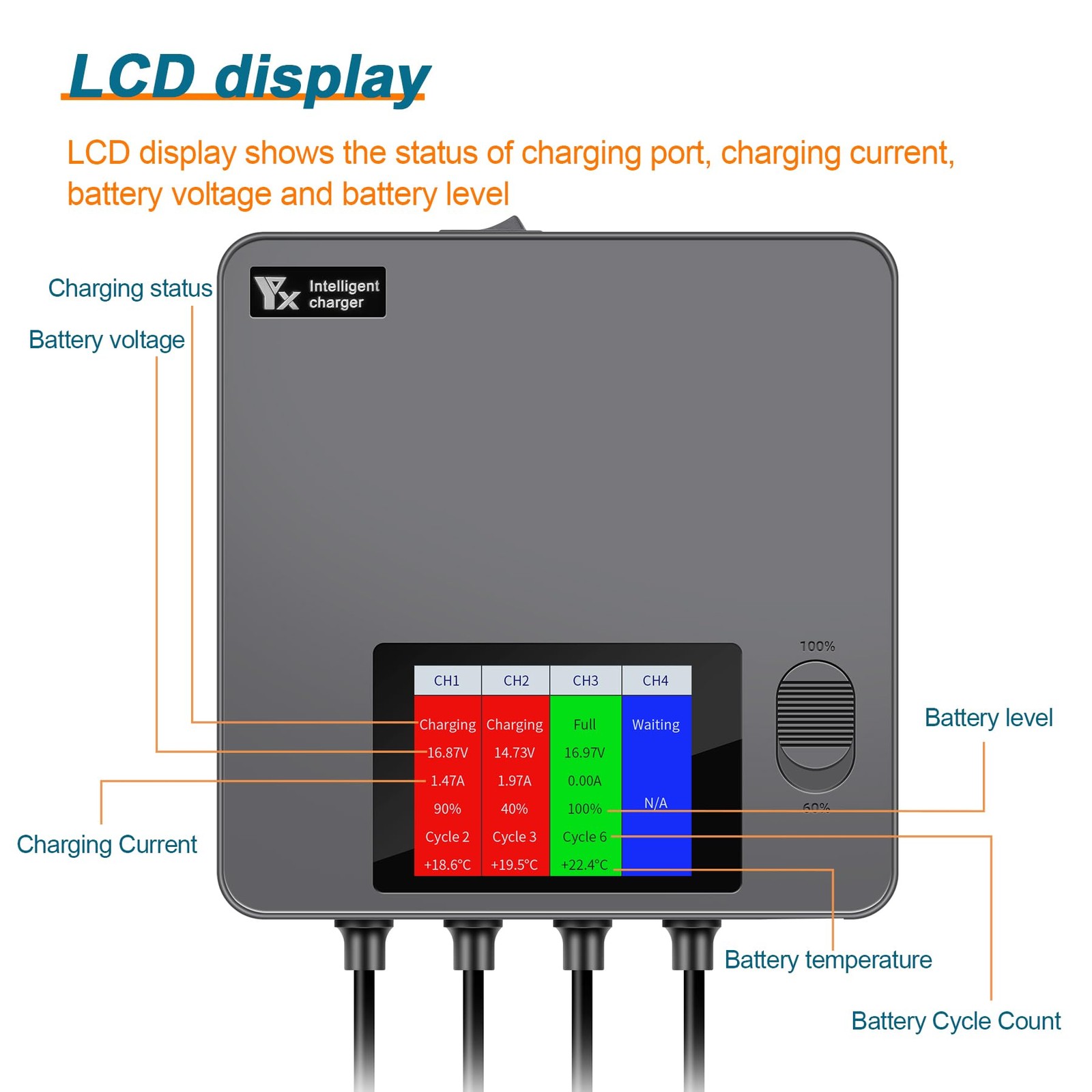 Lyongtech Display Battery Charger For Dji Avata 2Full And Storage Charge Lcd 6