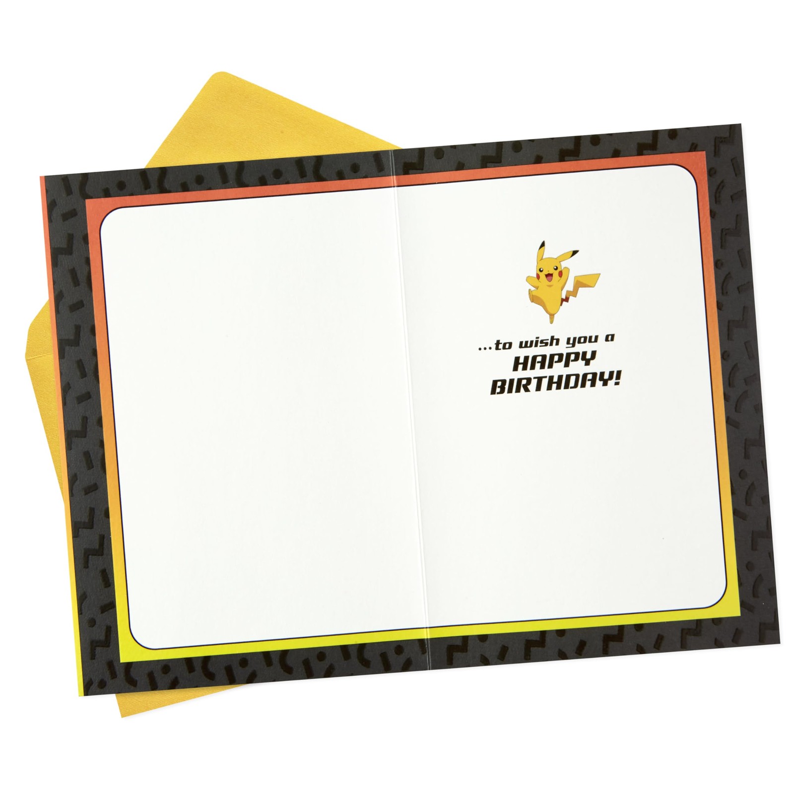 Hallmark Pokémon Birthday Card (Wild 5 inches x 7.2 inches, Wild Pikachu