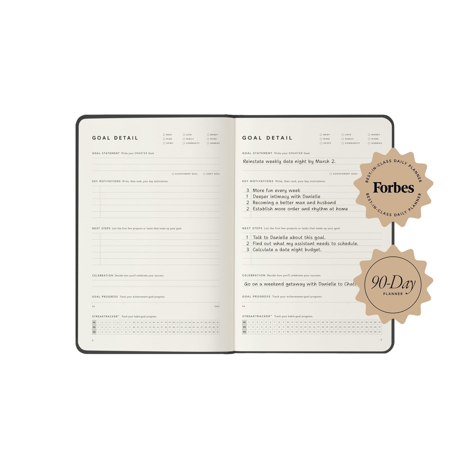 Full Focus Navy Linen Planner by Michael Hyatt – The #1 6 x 9 inches,