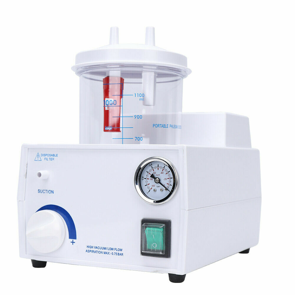 Portable Dental Phlegm Suction Unit Emergency Medical Vacuum Aspirator Machine