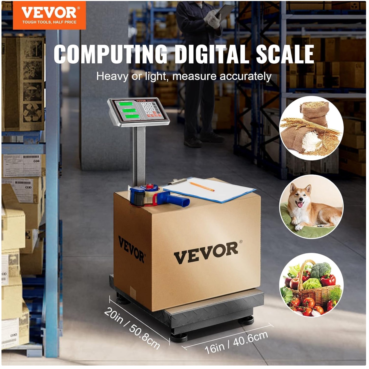 660 lbs Computing Digital Platform Scale with High Accuracy