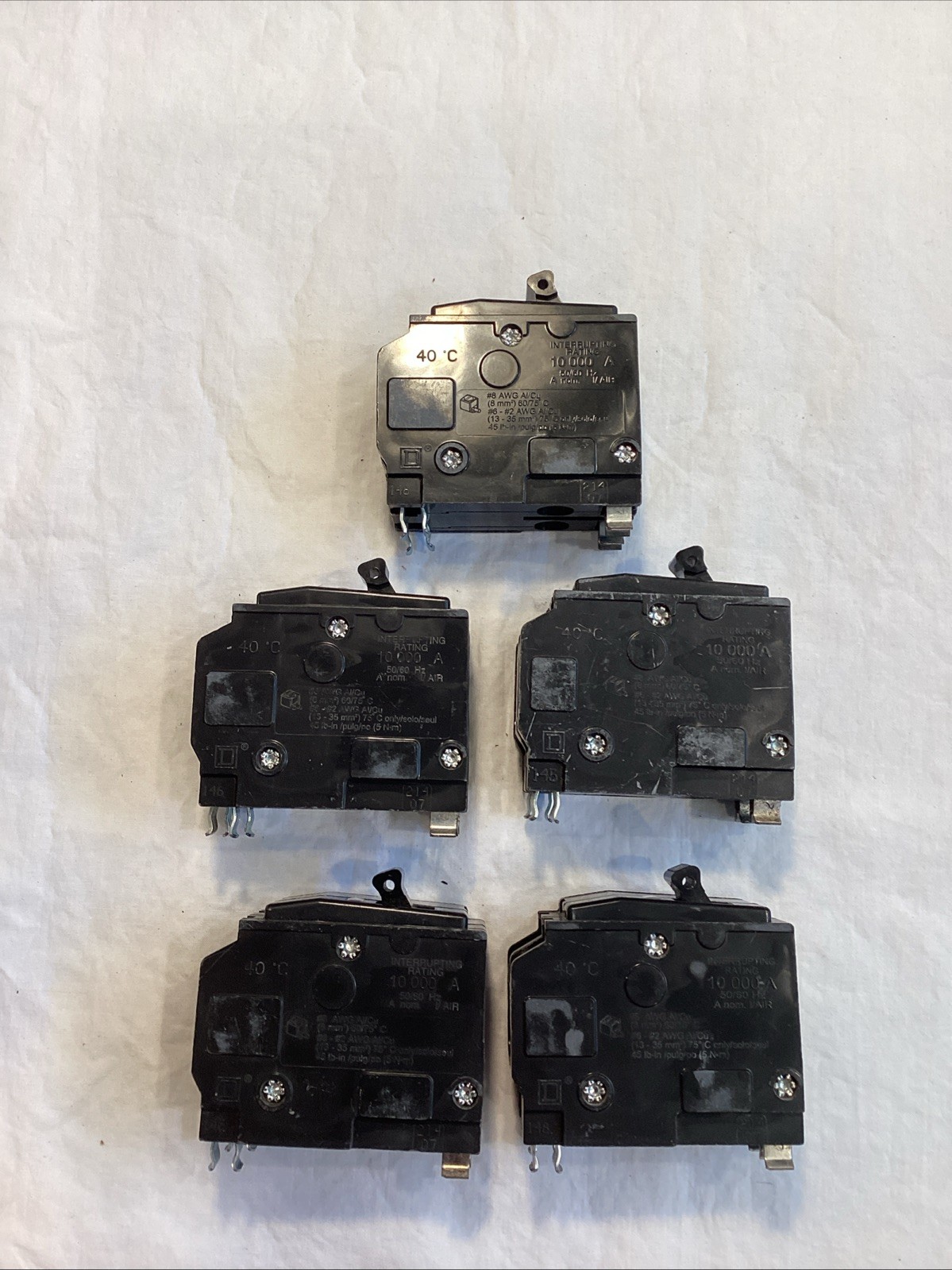 Square D QO260 Lot Of 5 Used