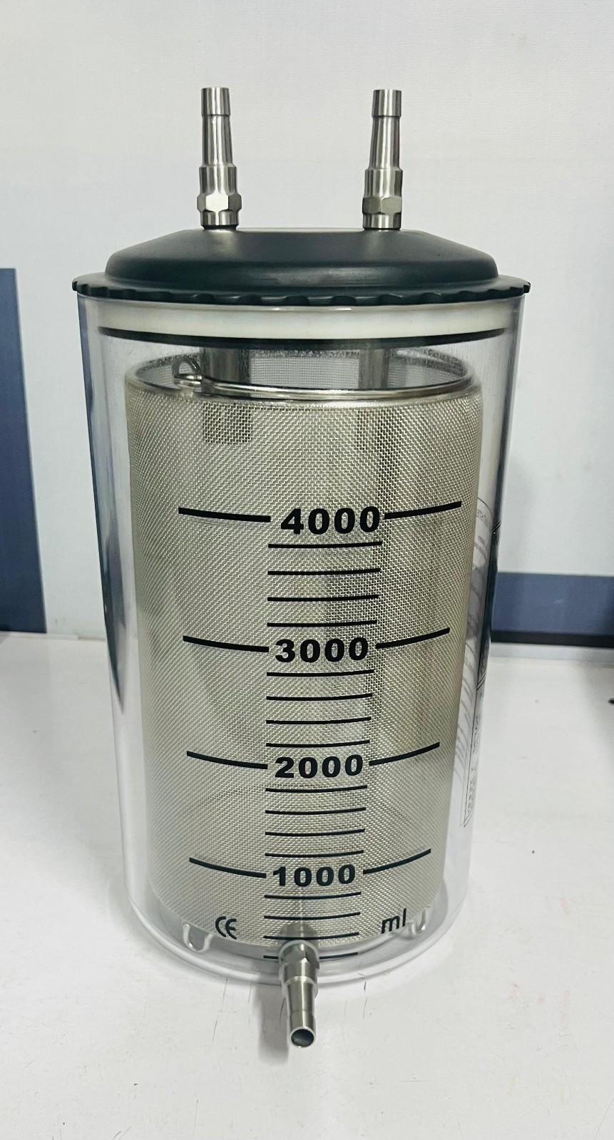 4000ml Fat Collection Reusable Canister With Steel Filter, Premium Quality