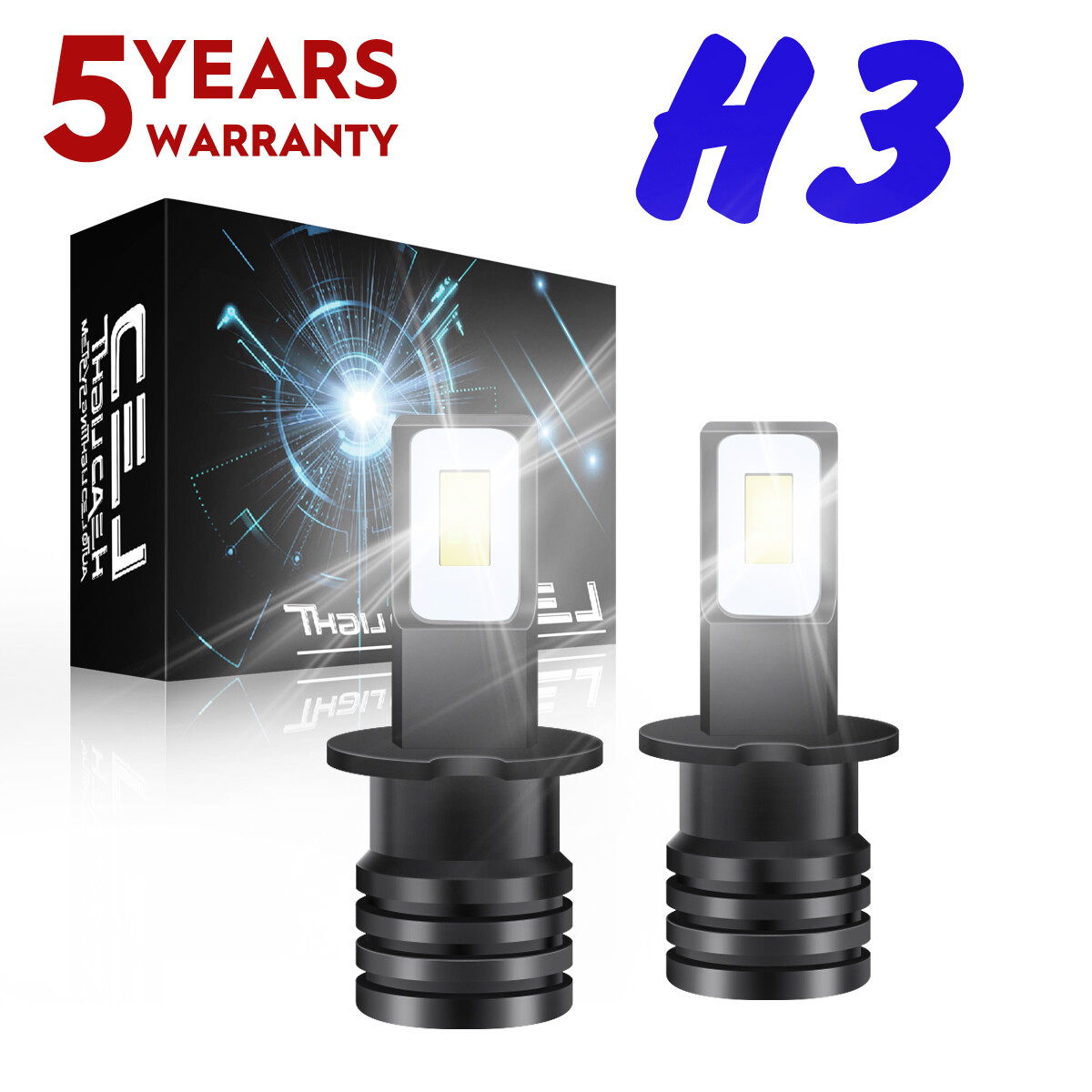 Pair Super CSP LED light bulbs for Case IH Tractor MXU, Steiger, STX series 12v