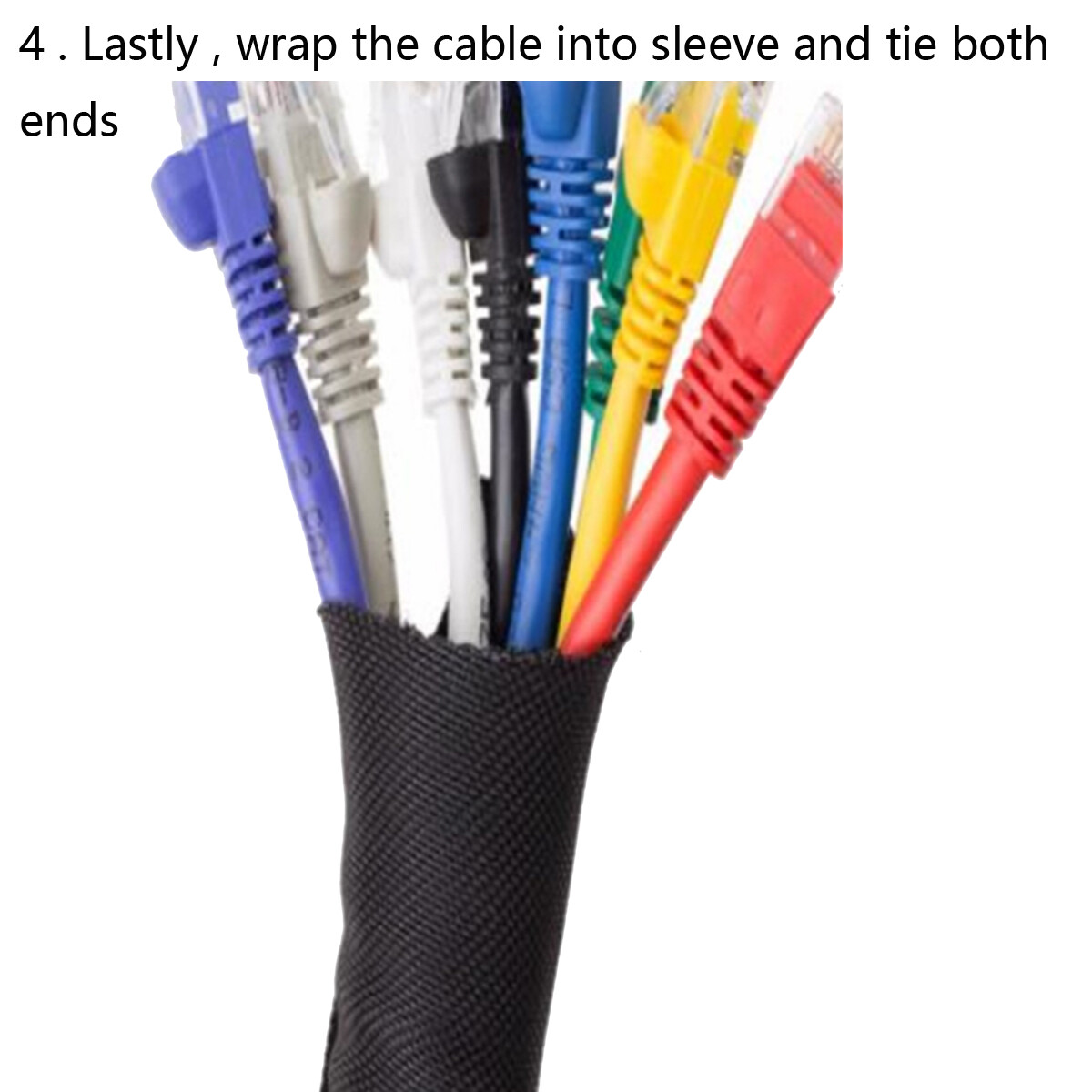 Braided Cable Sleeve Split Wire Loom Tubing Cord Protect Mesh Woven Material Lot