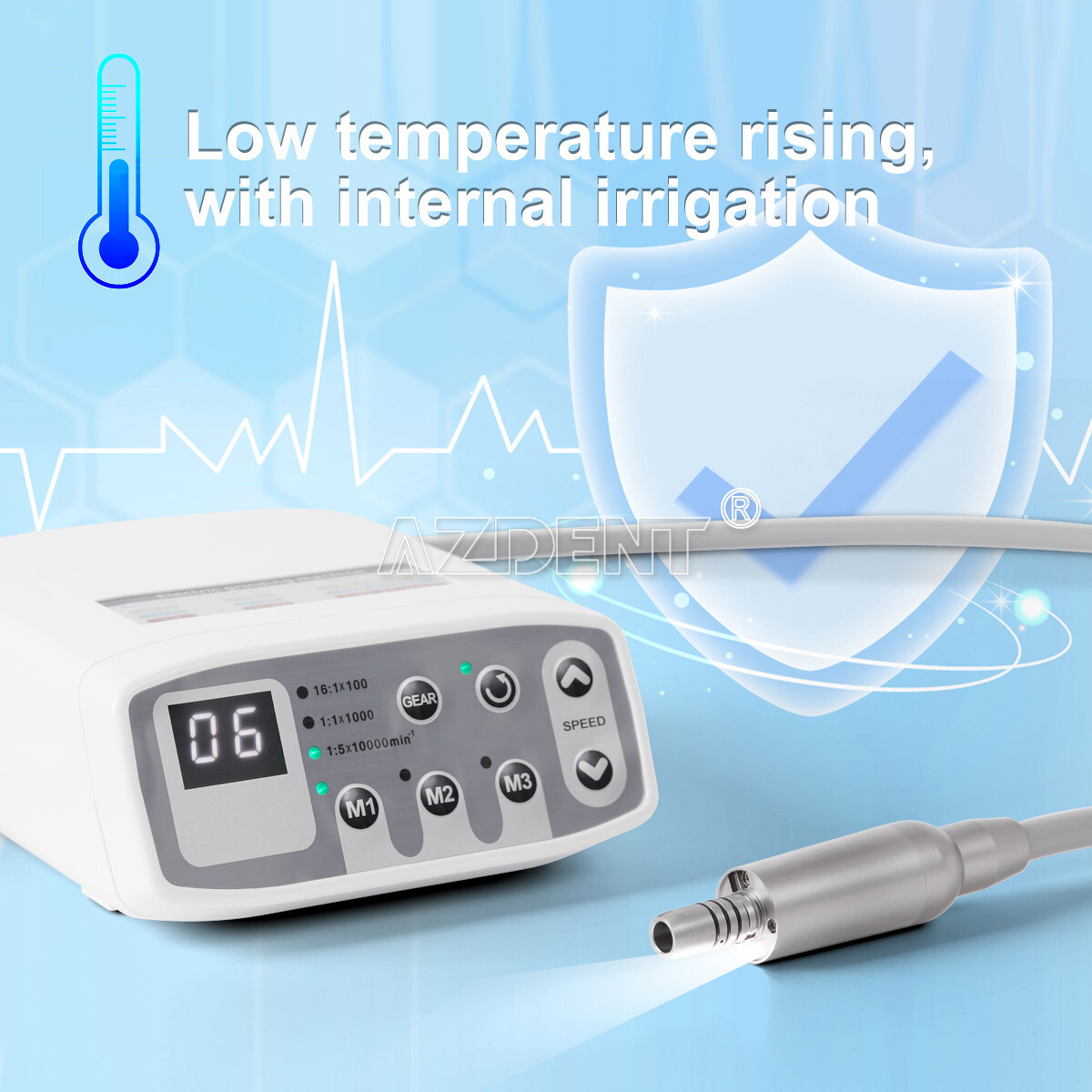 Dental LED Brushless 1:1/1:5/16:1 Electric Micro Motor Internal E-type 4Holes