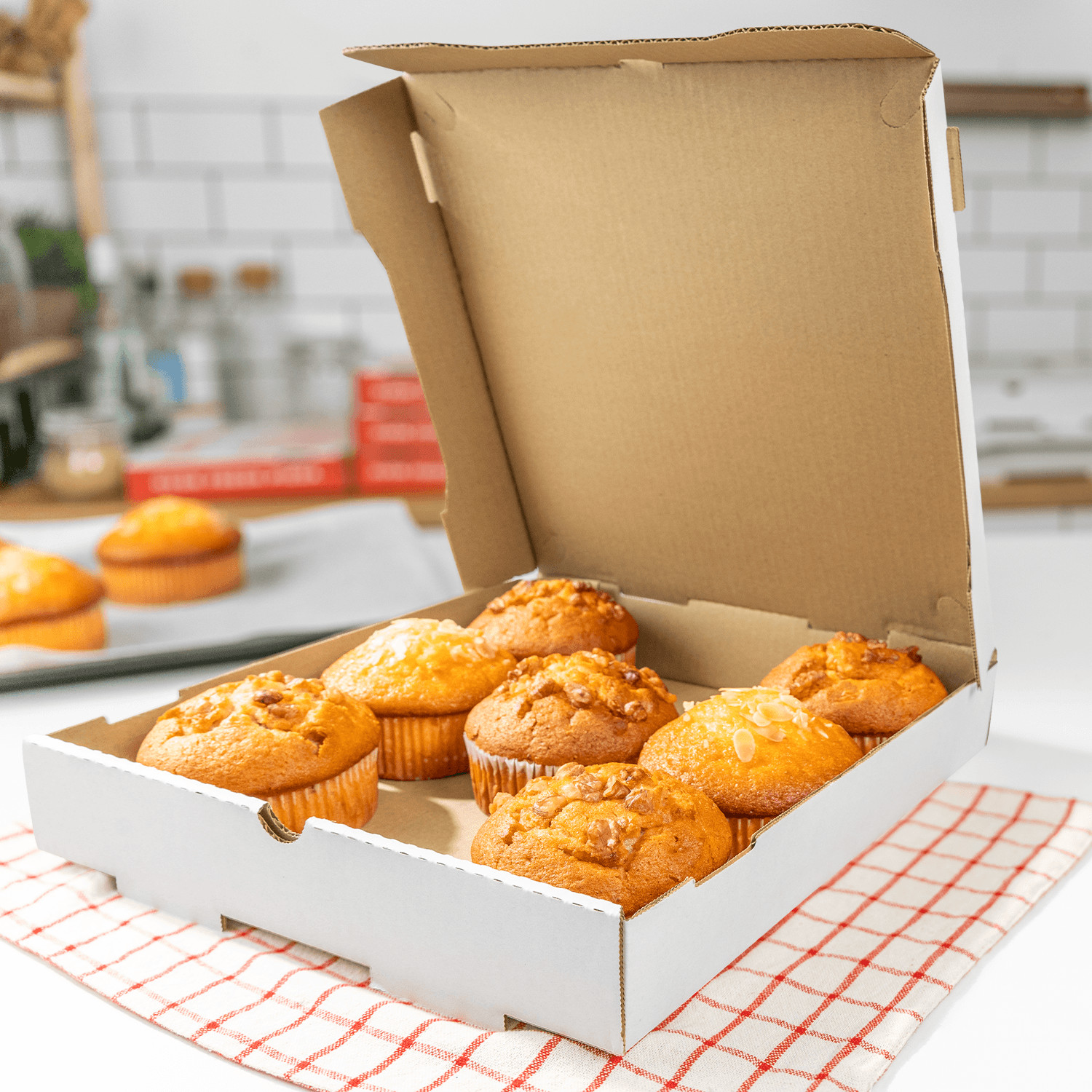 Karat Corrugated Pizza Box, 12”x12”x2”, White – 50 pcs, FP-PBF12W