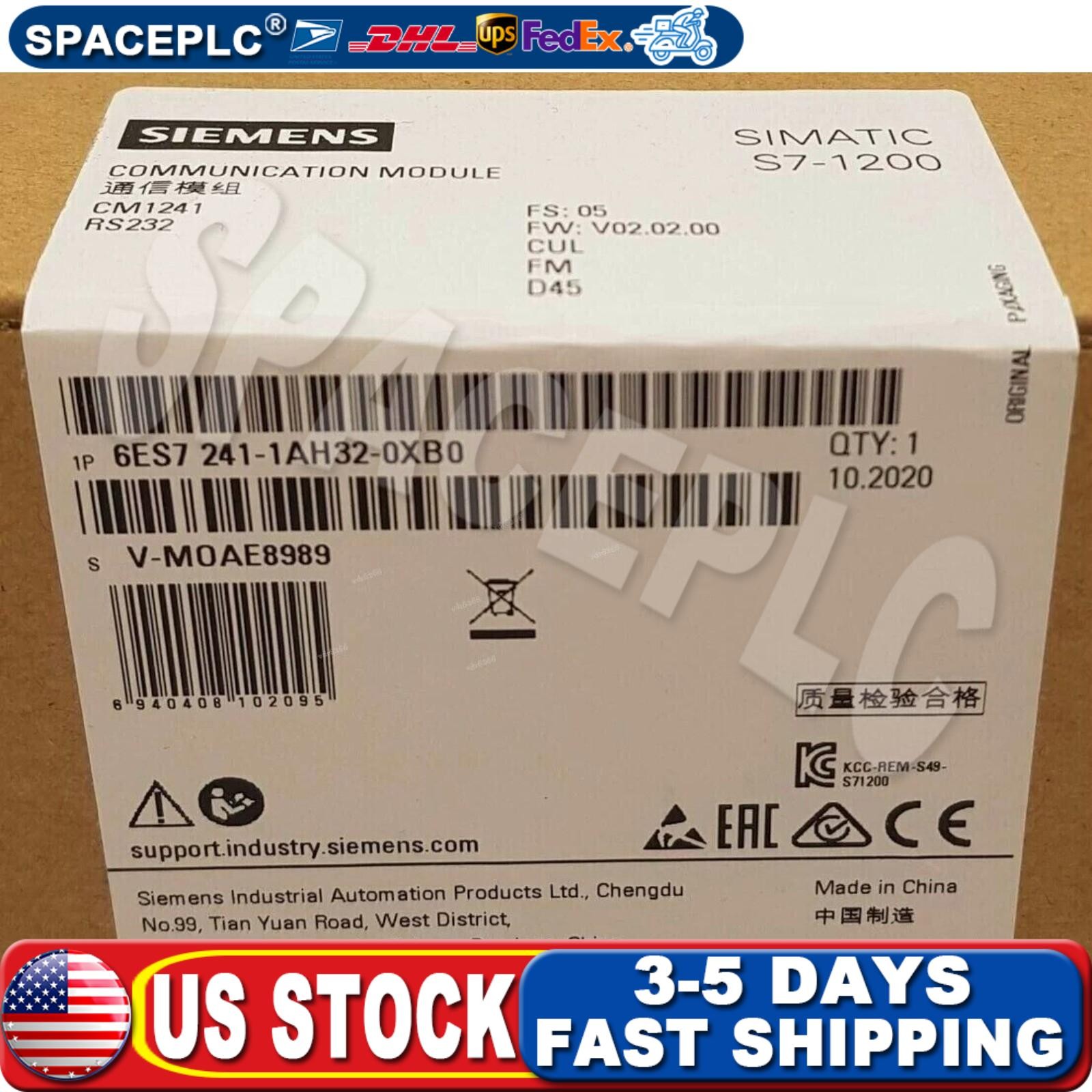 New Siemens 6ES7 241-1AH32-0XB0 6ES7241-1AH32-0XB0 SIMATIC CM 1241 US FREE TAX