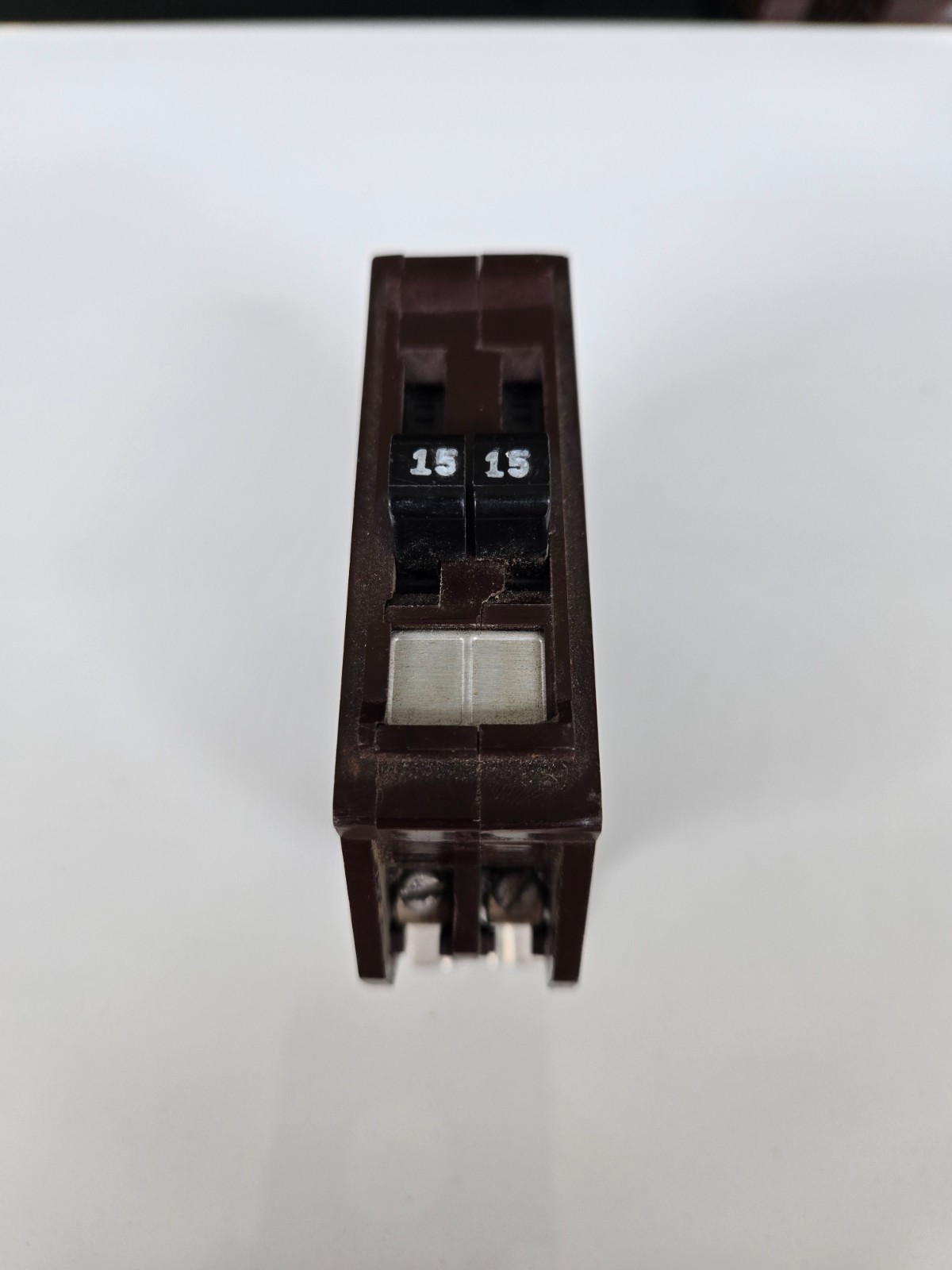 Wadsworth B1515, 1 Pole 15 Amp 120/240V TANDEM Circuit Breaker, Dual 15A Tested