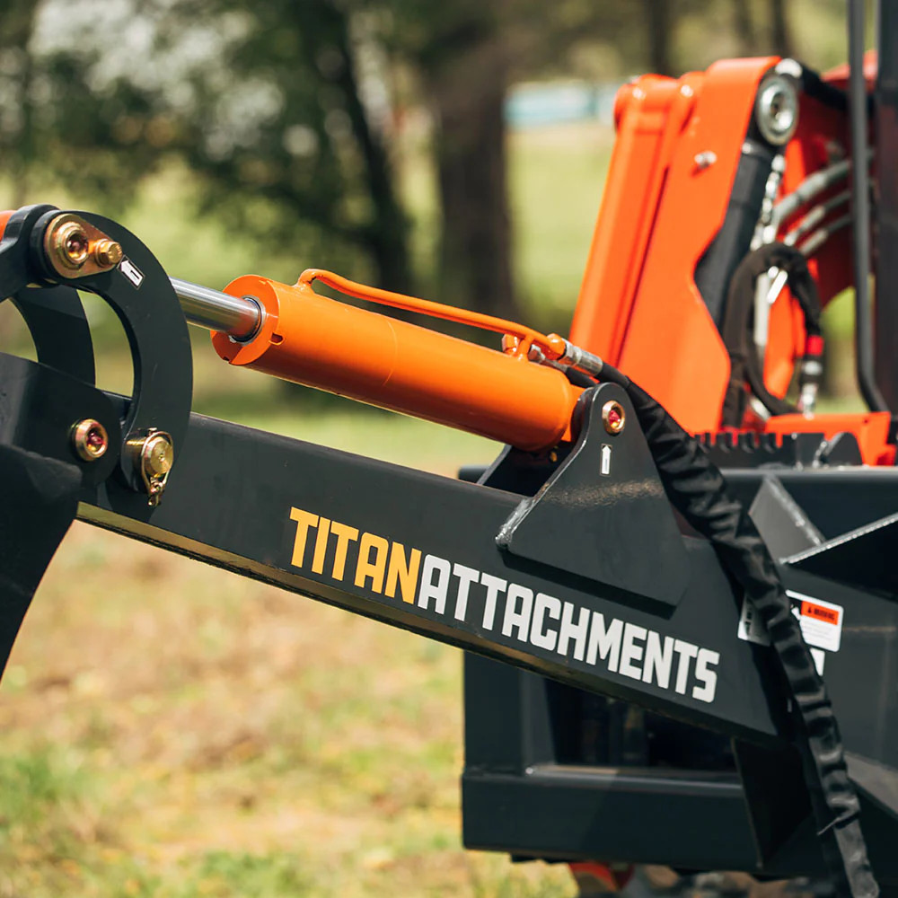 Titan Attachments Skid Steer Fronthoe 8″ Bucket, Excavator Attachment