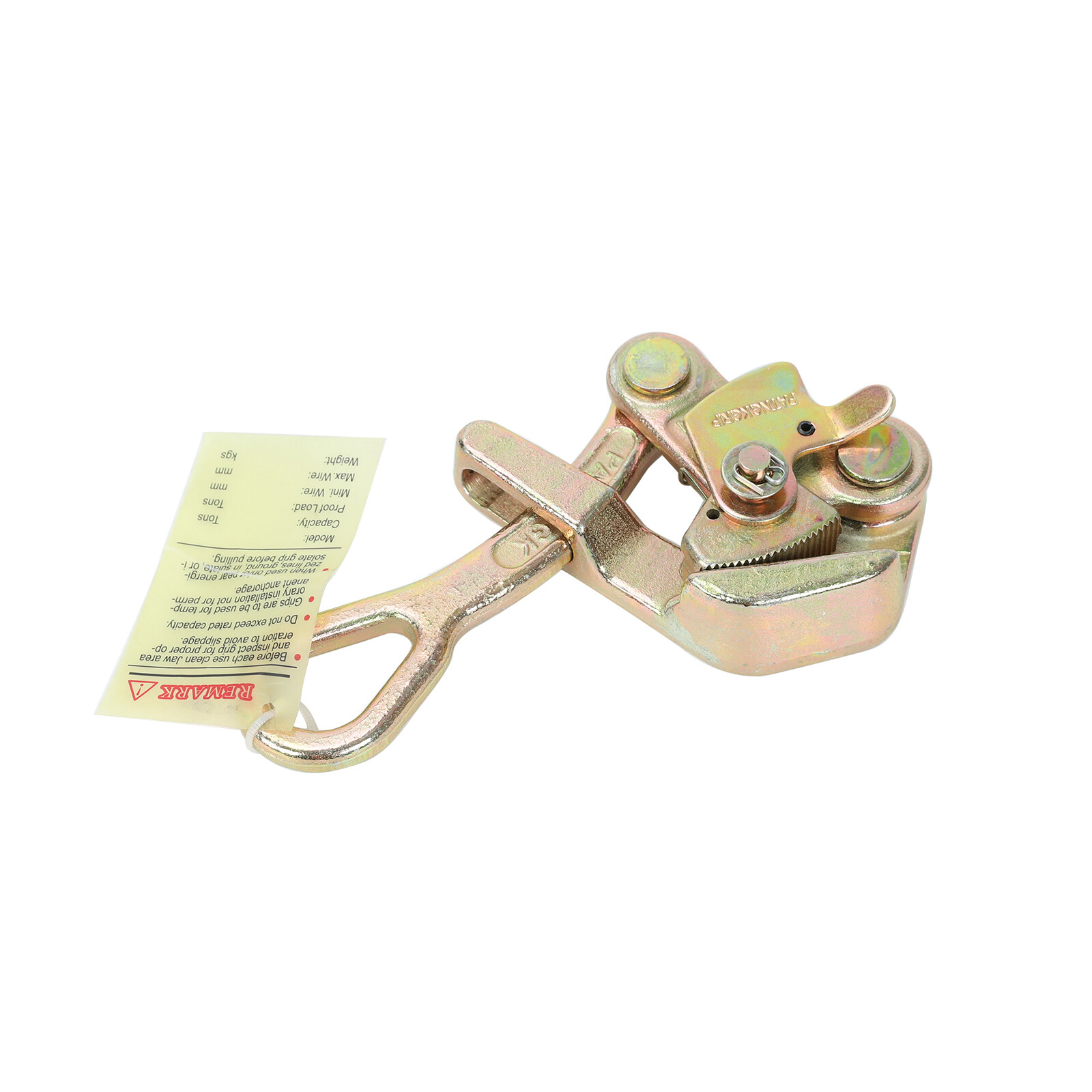 1T/2204Lb Cable Clamp Pulling Jaw Grip Haven Grip Strand Wire Rope Hand Puller