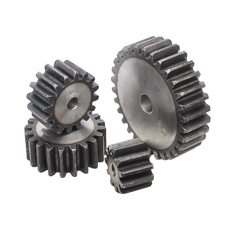 Module 2.5M, 3M, 4M 5M Spur Gear Flat Spur Gear 10 To120T Teeth 45# Steel