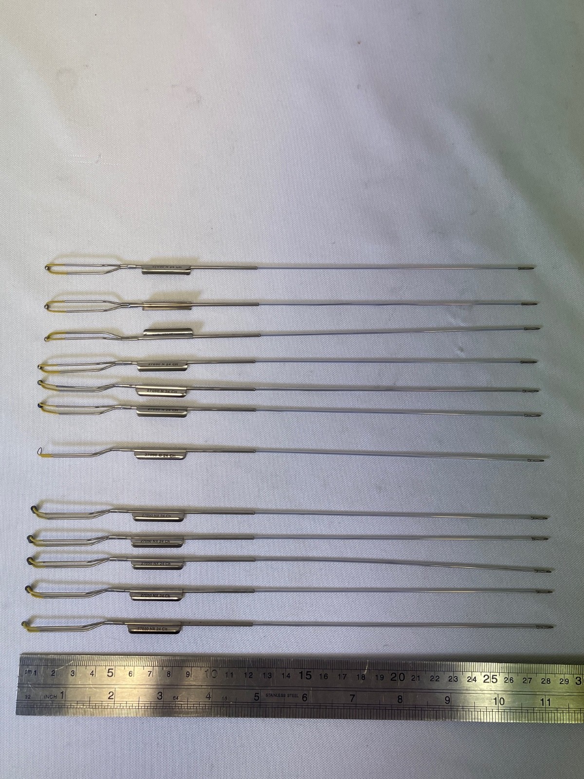 Set of 12 Karl Storz 27050N/G/NX Coagulating Electrodes 24/26Fr 3mm End Urology