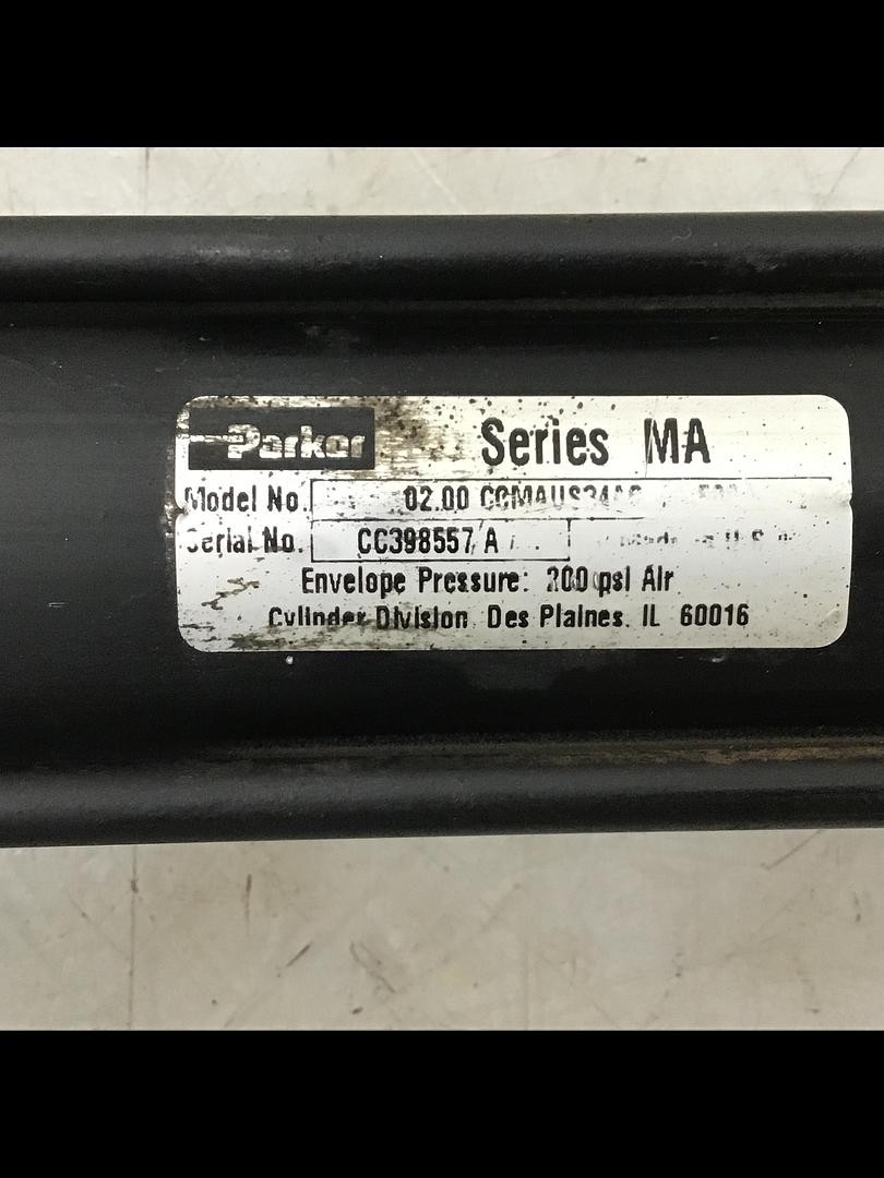 PARKER 02.00 CCMAUS34AC 38.500 Pneumatic Cylinder USED #144486