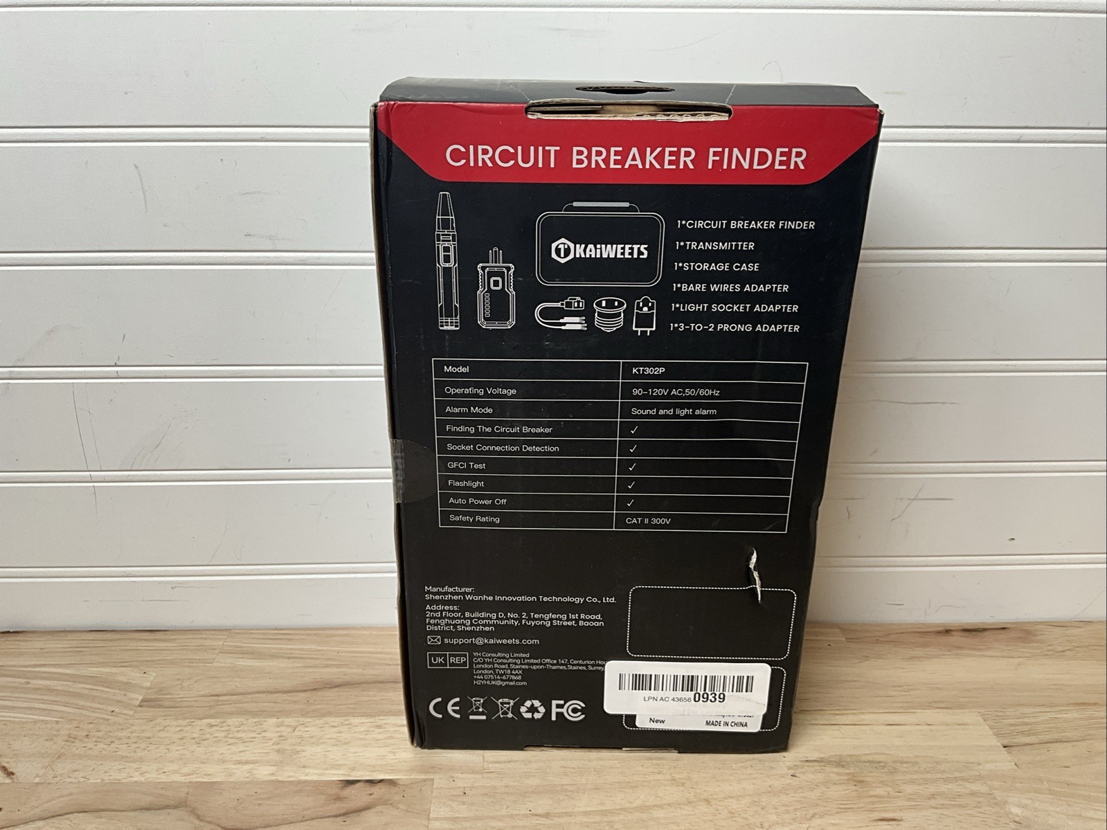 KAIWEETS KT301P Circuit Breaker Finder Kit NCV GFCI Tester NEW Factory Sealed